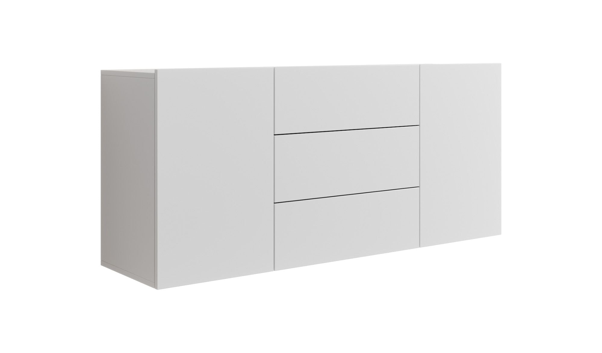 Asilento - Dressoir - Wit - 140x35x61 cm
