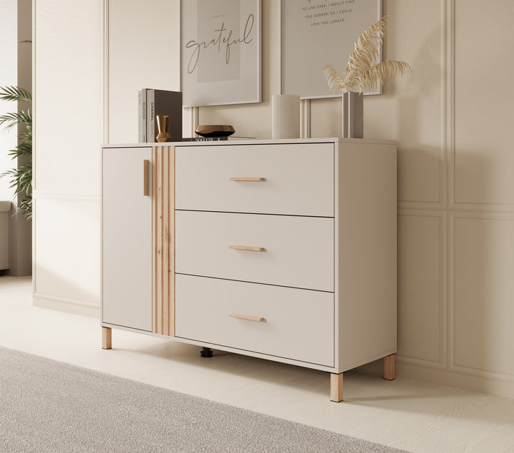 Bahia - Dressoir - Beige - 125x40x90 cm