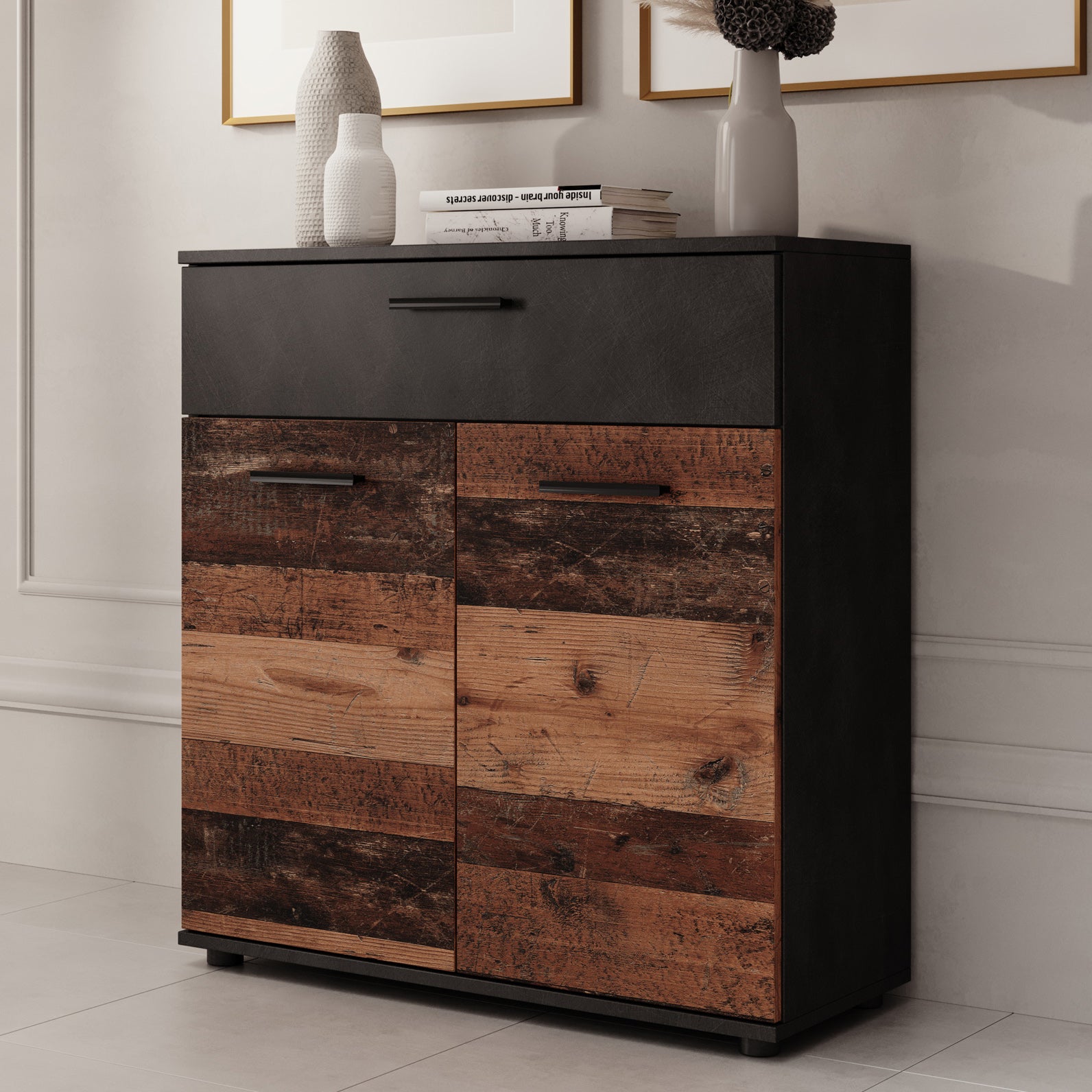 Bellini - Dressoir - Donker old wood - 80x33x85 cm