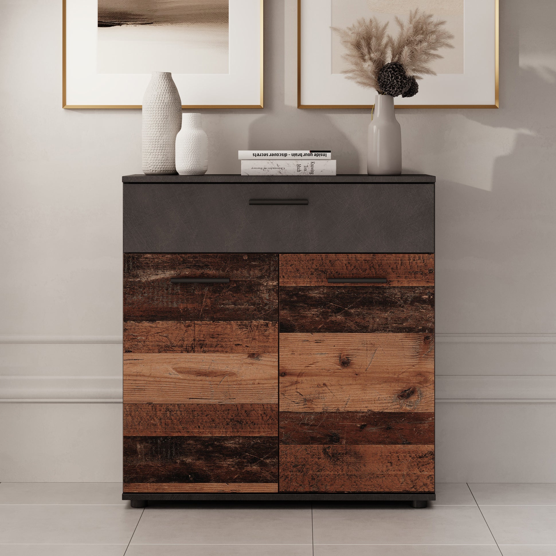 Bellini - Dressoir - Donker old wood - 80x33x85 cm