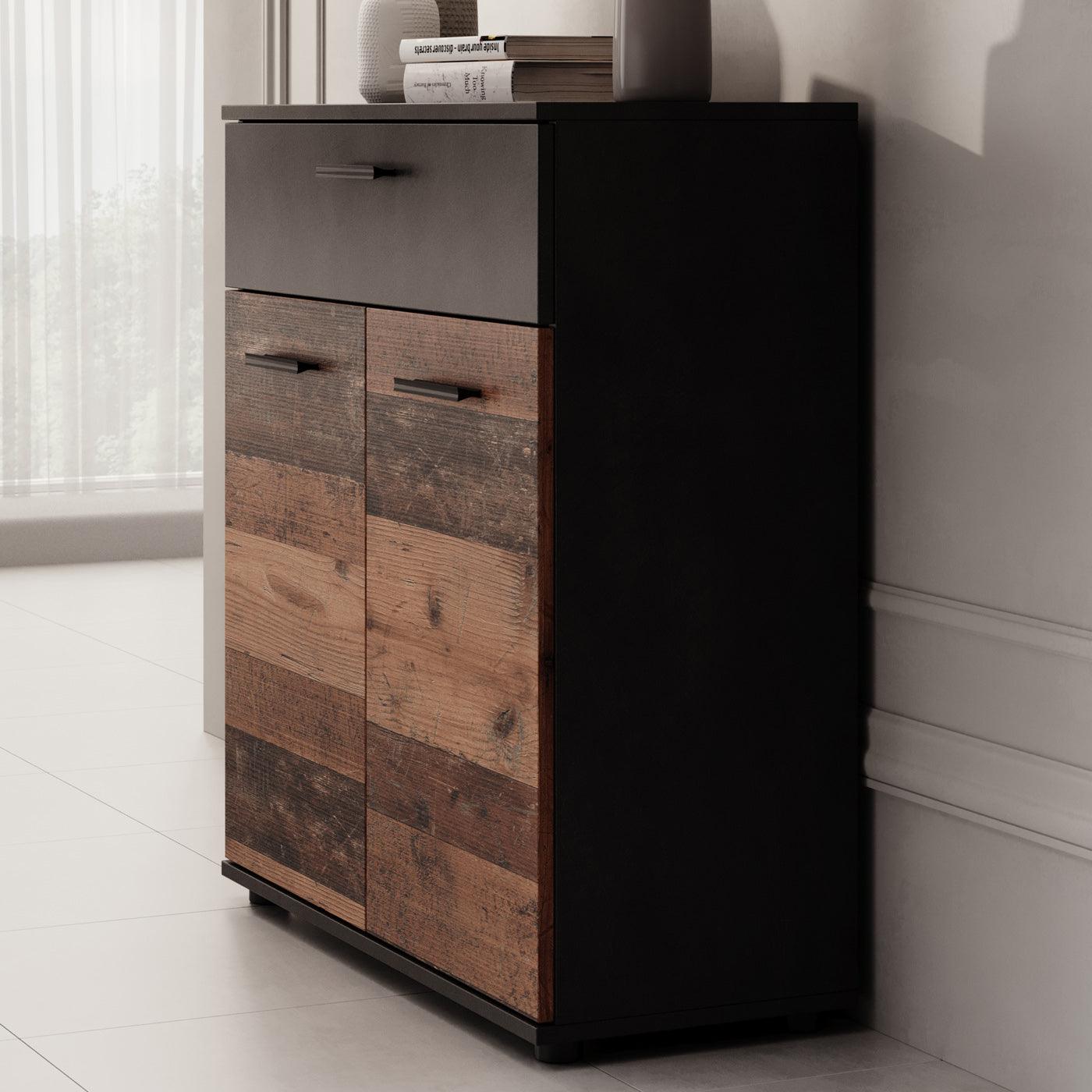Bellini - Dressoir - Donker old wood - 80x33x85 cm