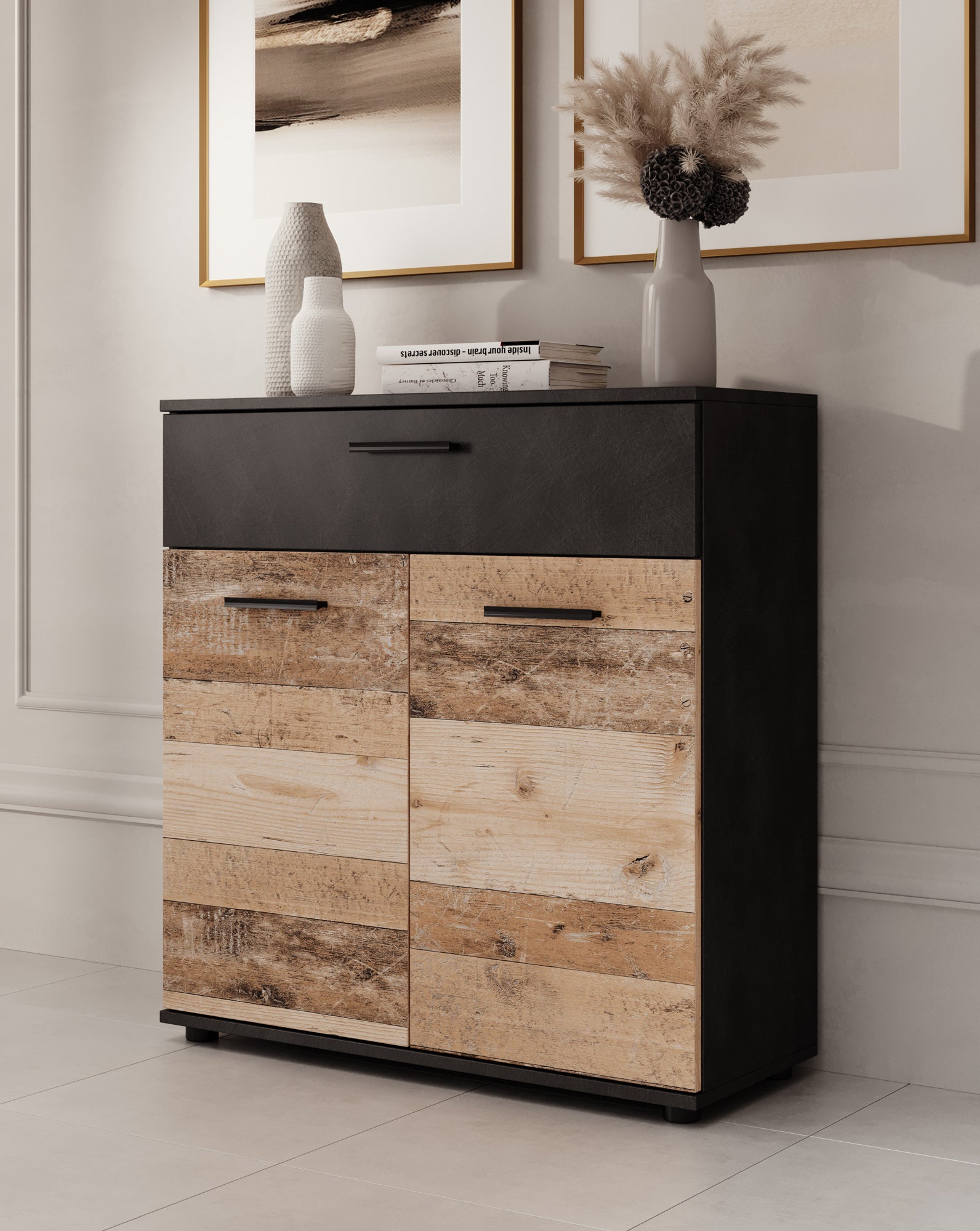 Bellini - Dressoir - Licht/old wood - 80x33x85 cm