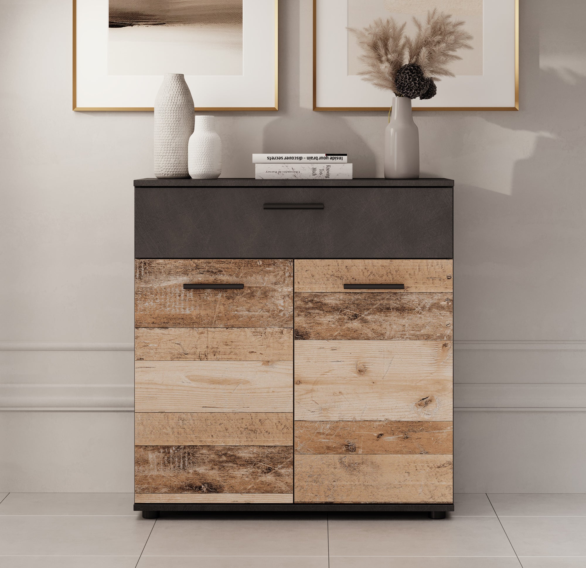 Bellini - Dressoir - Licht/old wood - 80x33x85 cm