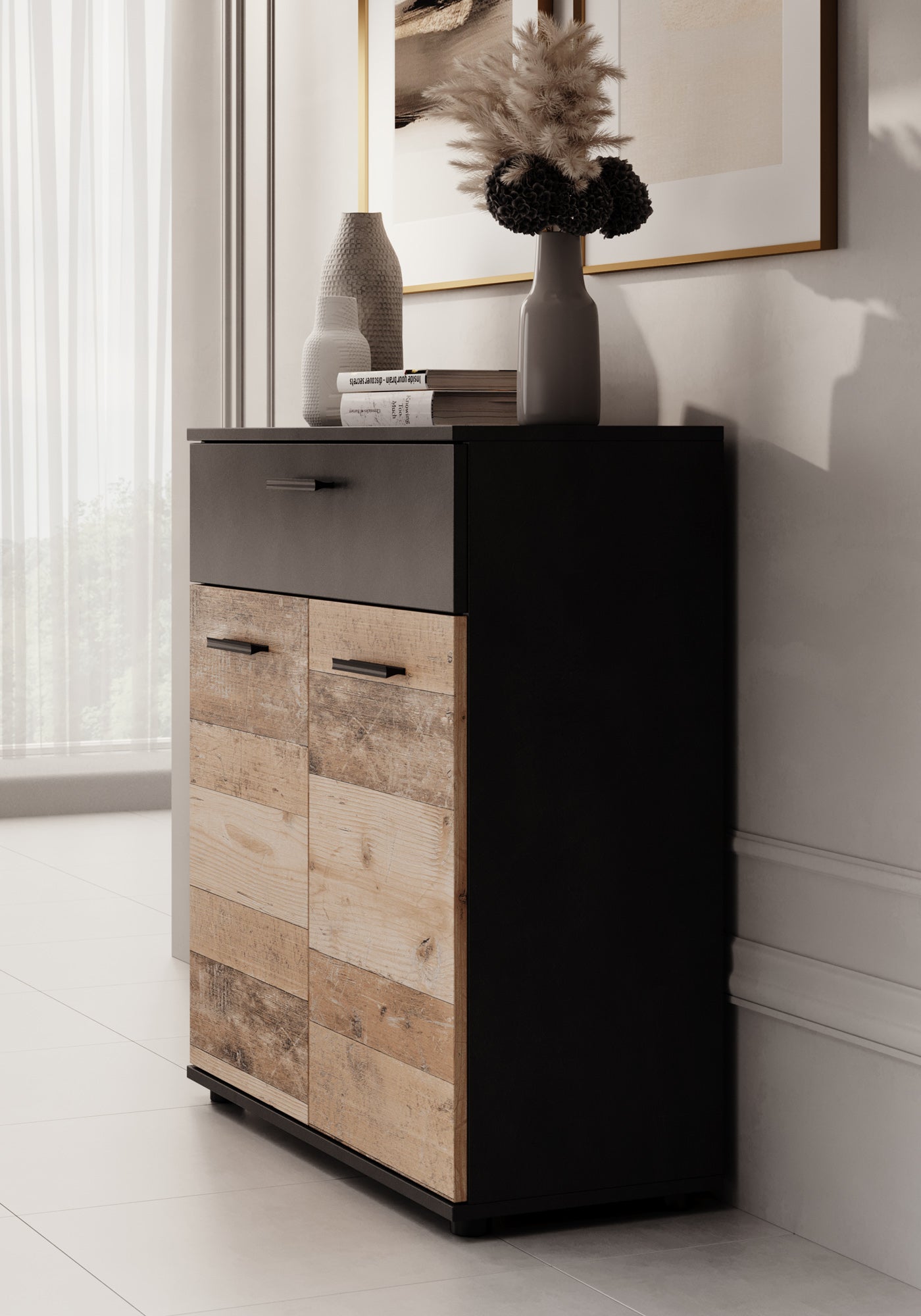 Bellini - Dressoir - Licht/old wood - 80x33x85 cm