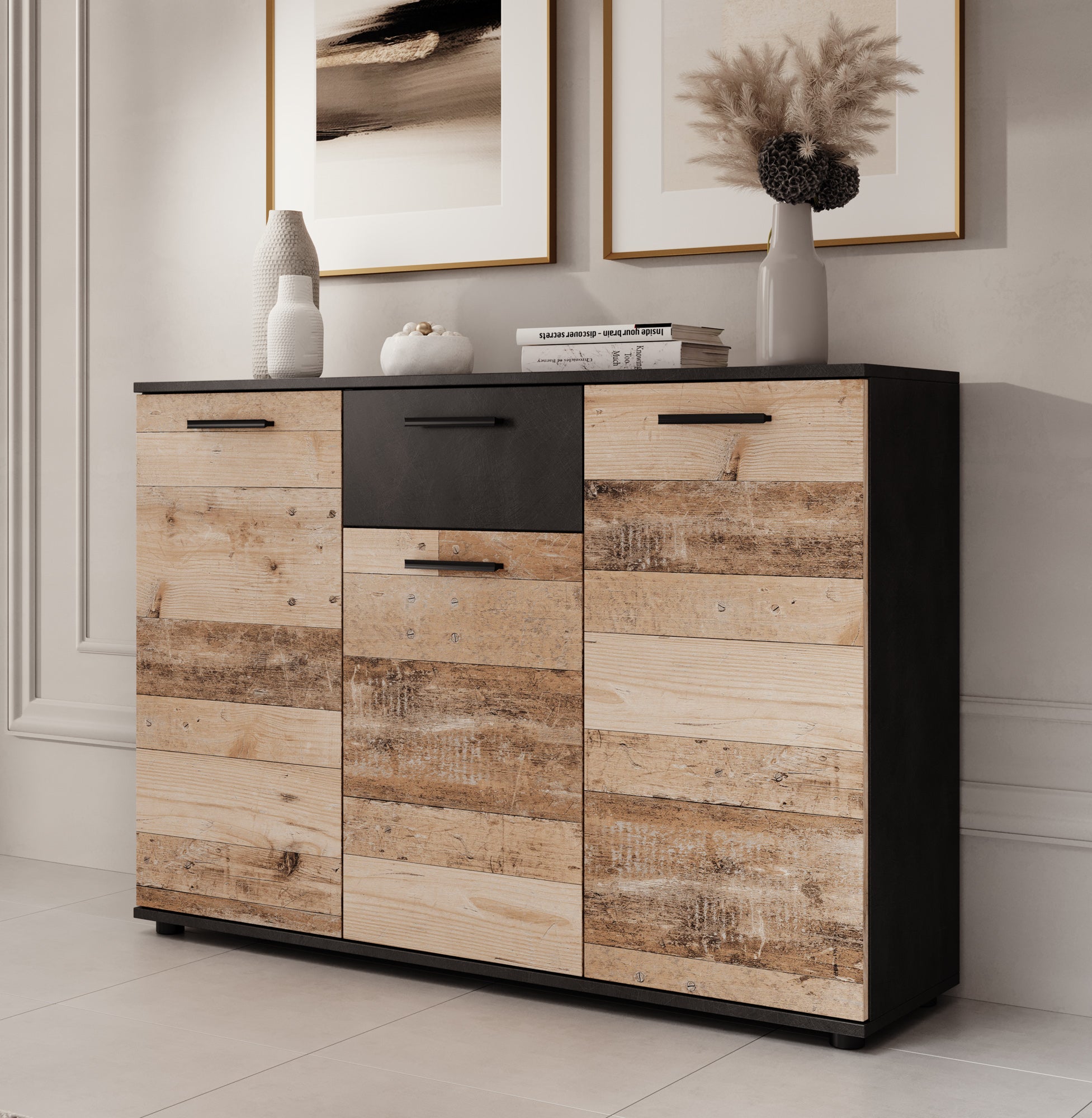 Bellini 2 - Dressoir - Licht/old wood - 120x33x85 cm