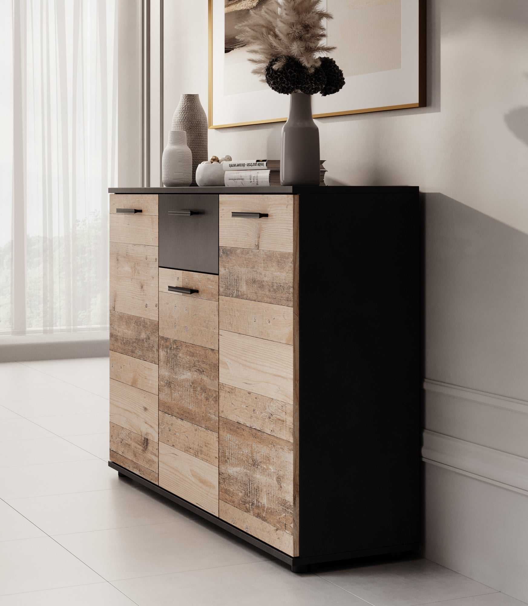 Bellini 2 - Dressoir - Licht/old wood - 120x33x85 cm