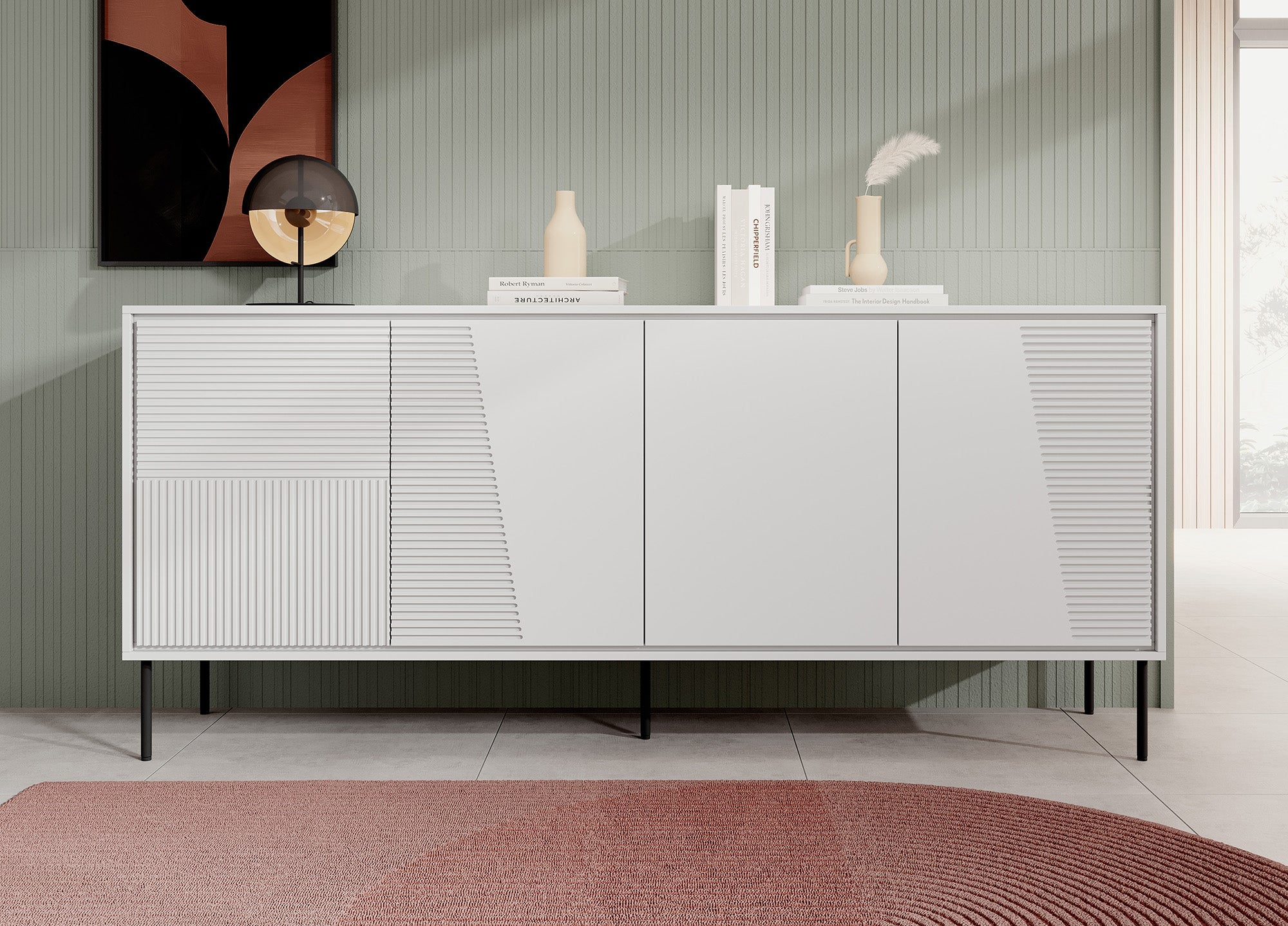 Blanes - Dressoir - Wit - 200x45x88 cm