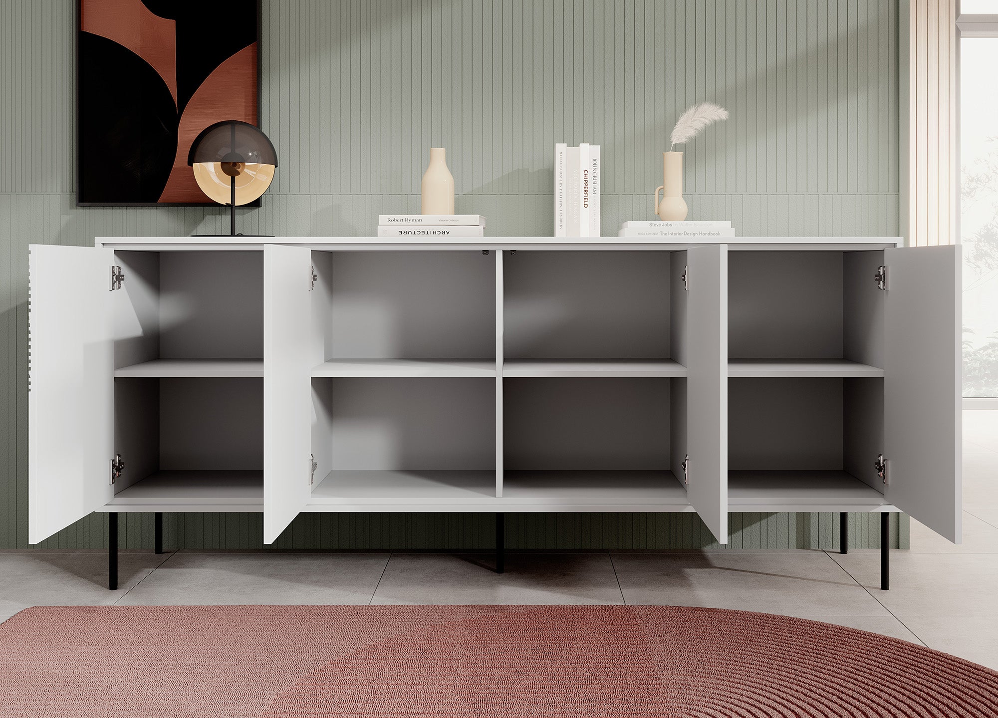 Blanes - Dressoir - Wit - 200x45x88 cm