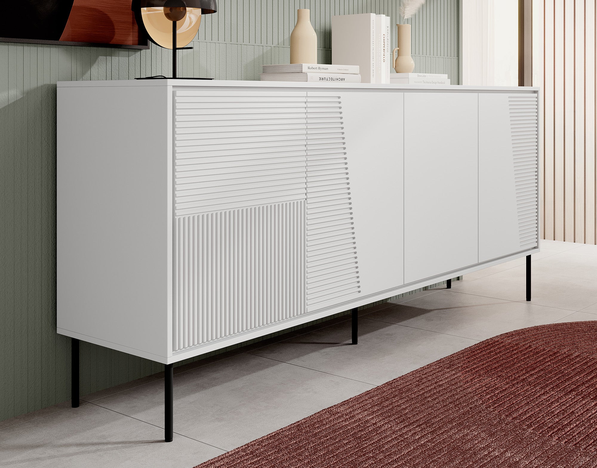 Blanes - Dressoir - Wit - 200x45x88 cm