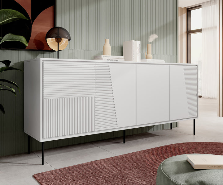 Blanes - Dressoir - Wit - 200x45x88 cm