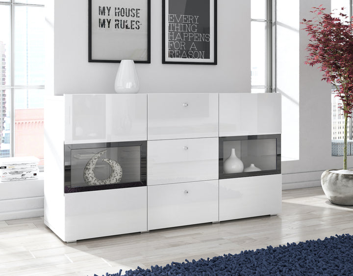 Bolivar - Dressoir - Wit - 132x39x70 cm