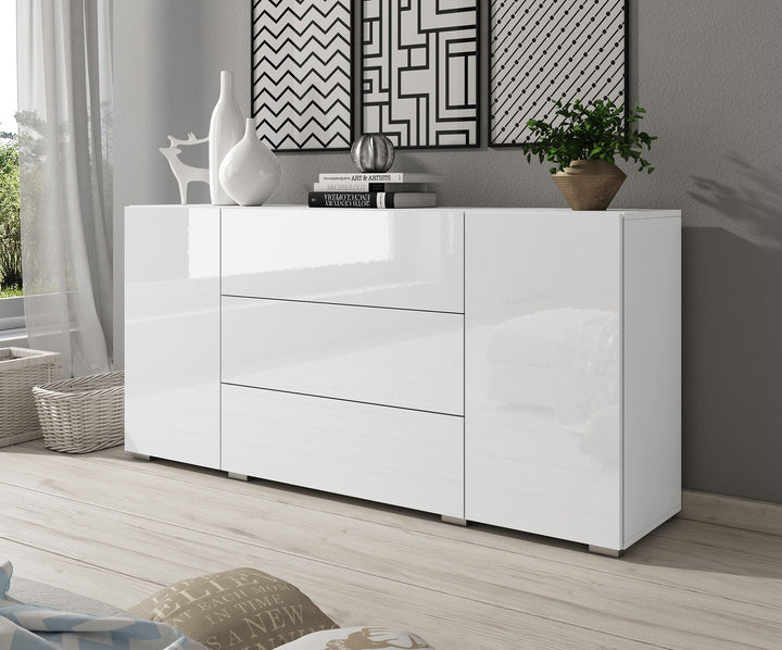 Bonzo - Dressoir - Wit - 150x39x68 cm