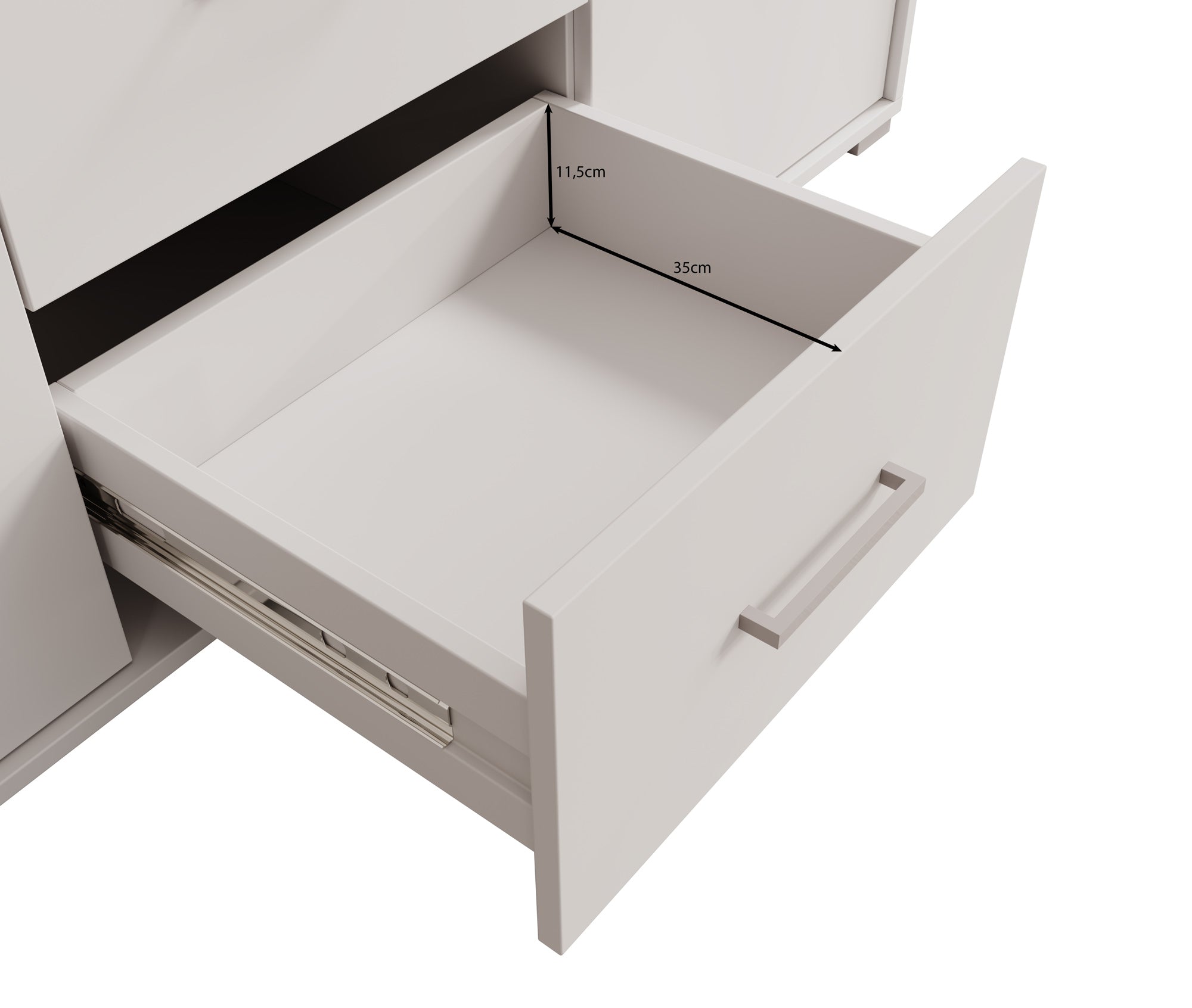 Butcher - Dressoir - Wit - 138x40x82 cm