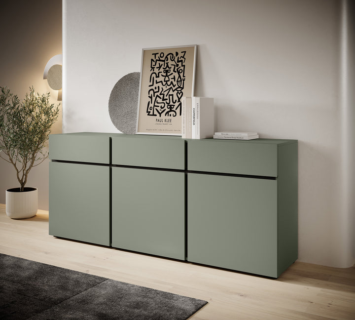 Cainan - Dressoir - Groen - 180x40x78 cm