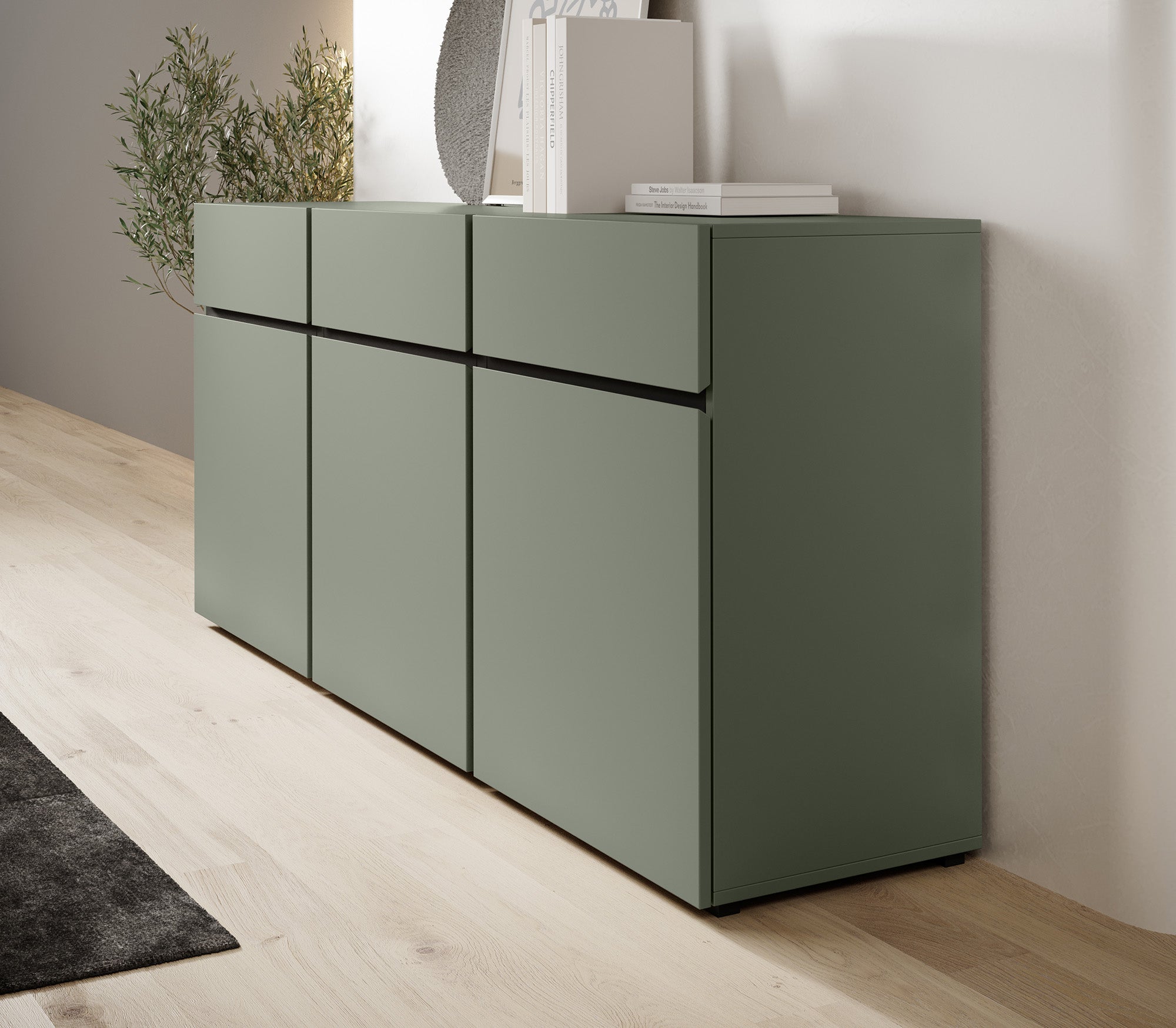 Cainan - Dressoir - Groen - 180x40x78 cm