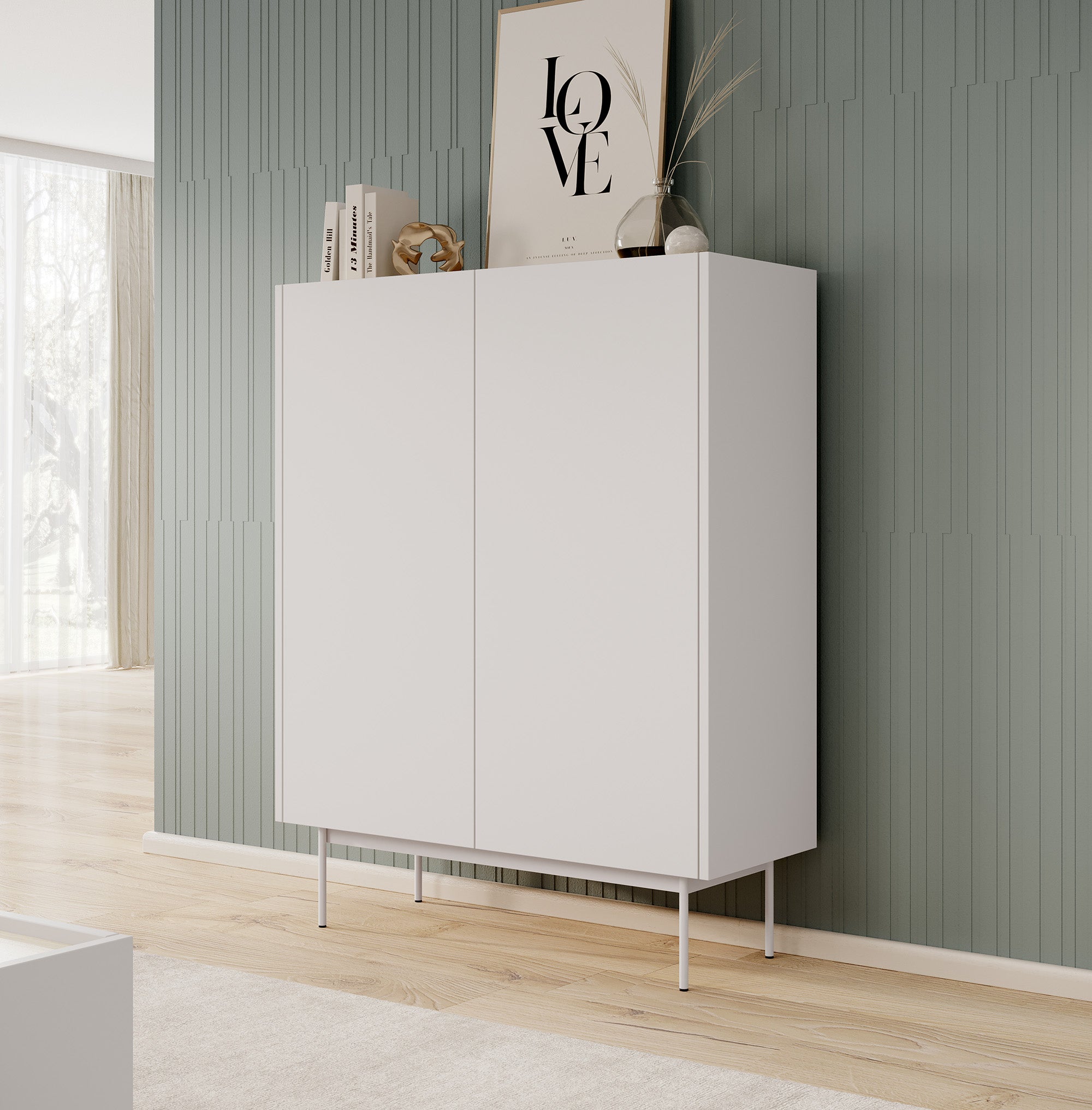 Calella - Dressoir - Beige - 97x37x122 cm