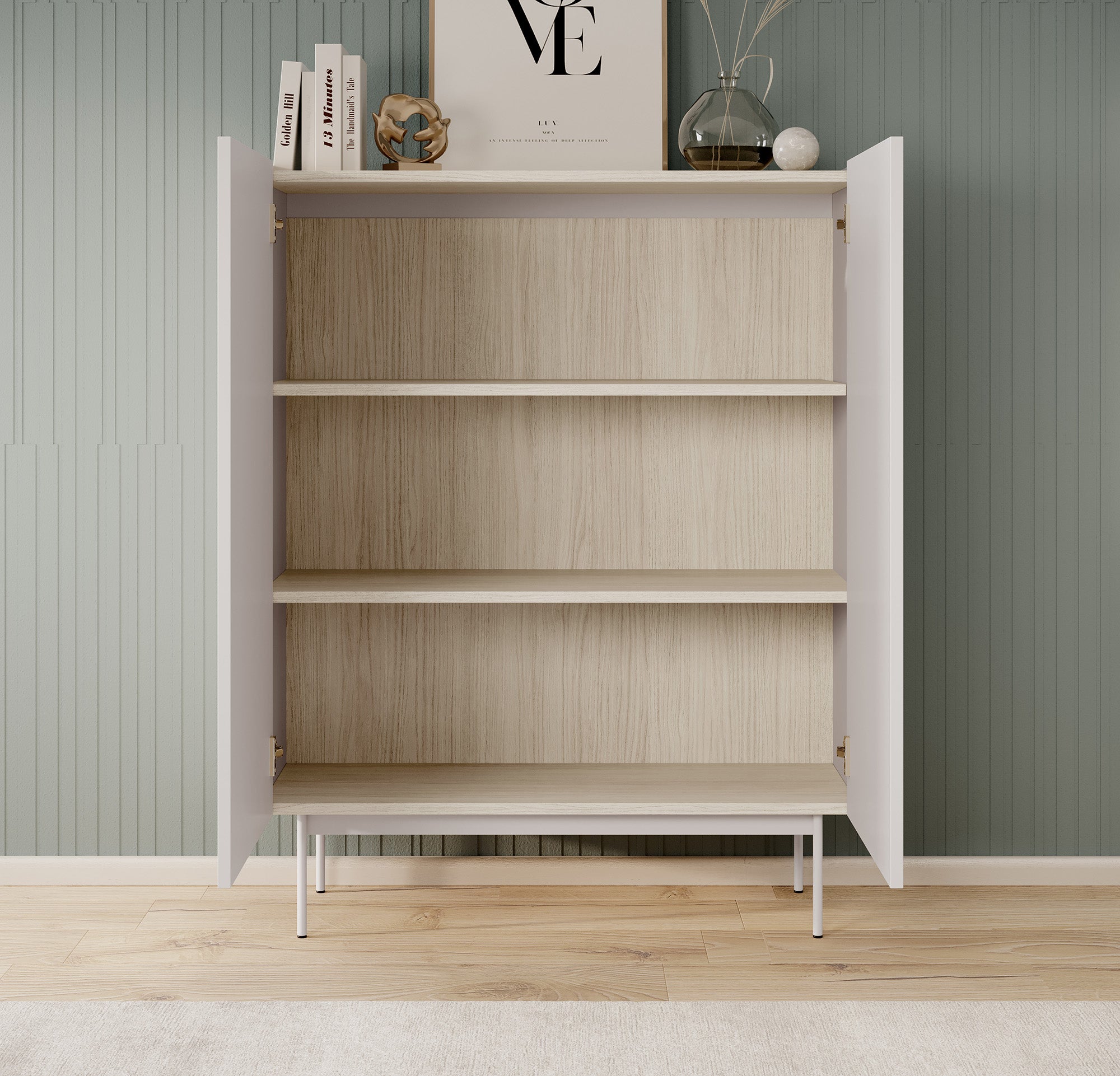 Calella - Dressoir - Beige - 97x37x122 cm