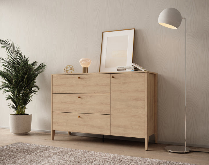 Cody - Dressoir - Eiken - 136x40x91 cm