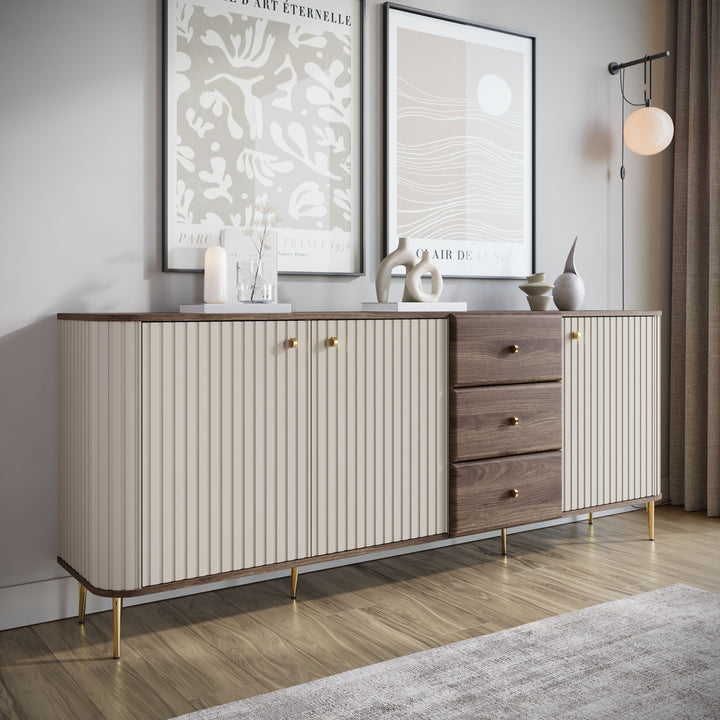Concorde - Dressoir - Beige - 200x38x80 cm