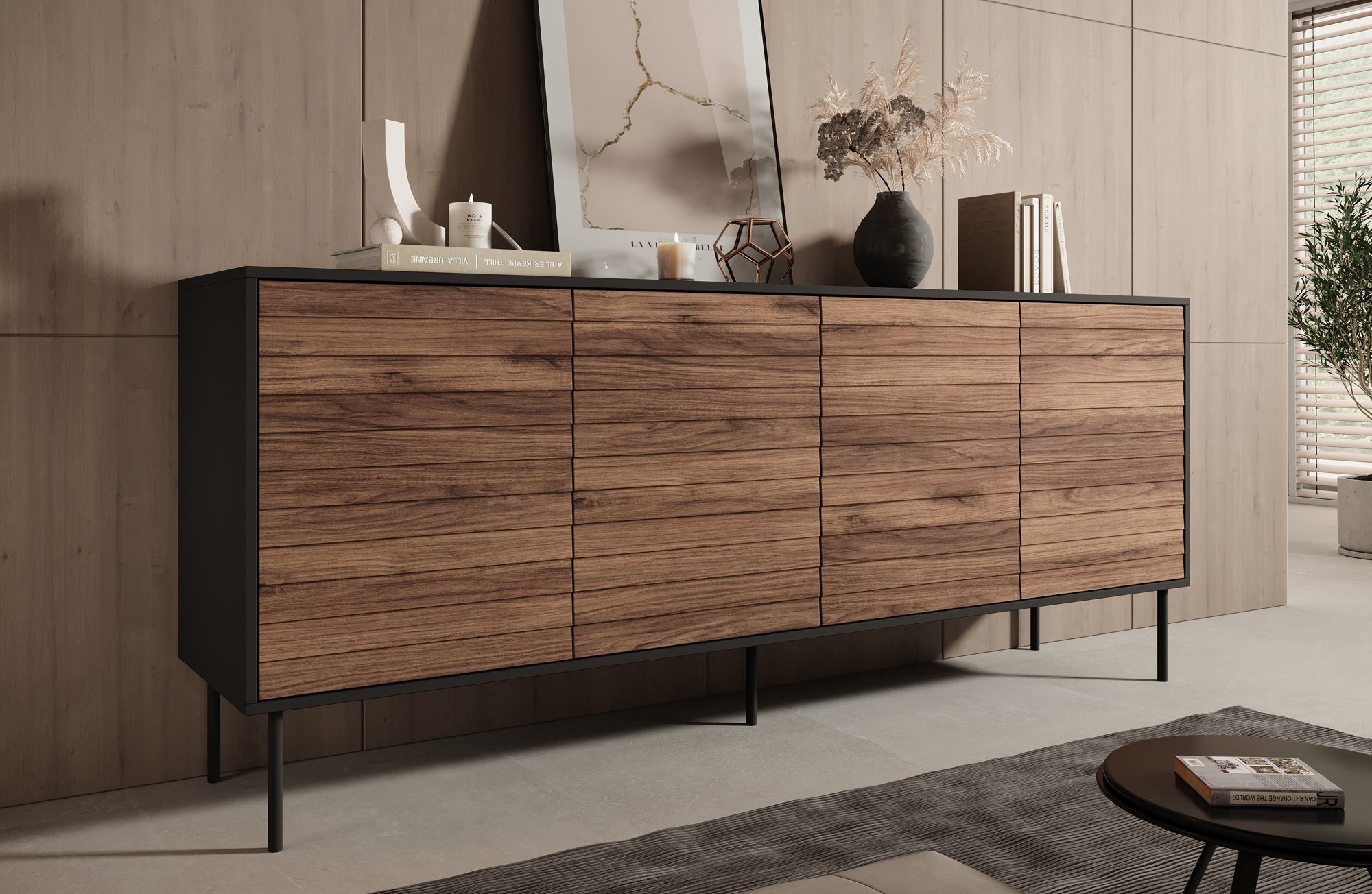 Cordoba - Dressoir - Eiken - 200x40x81 cm
