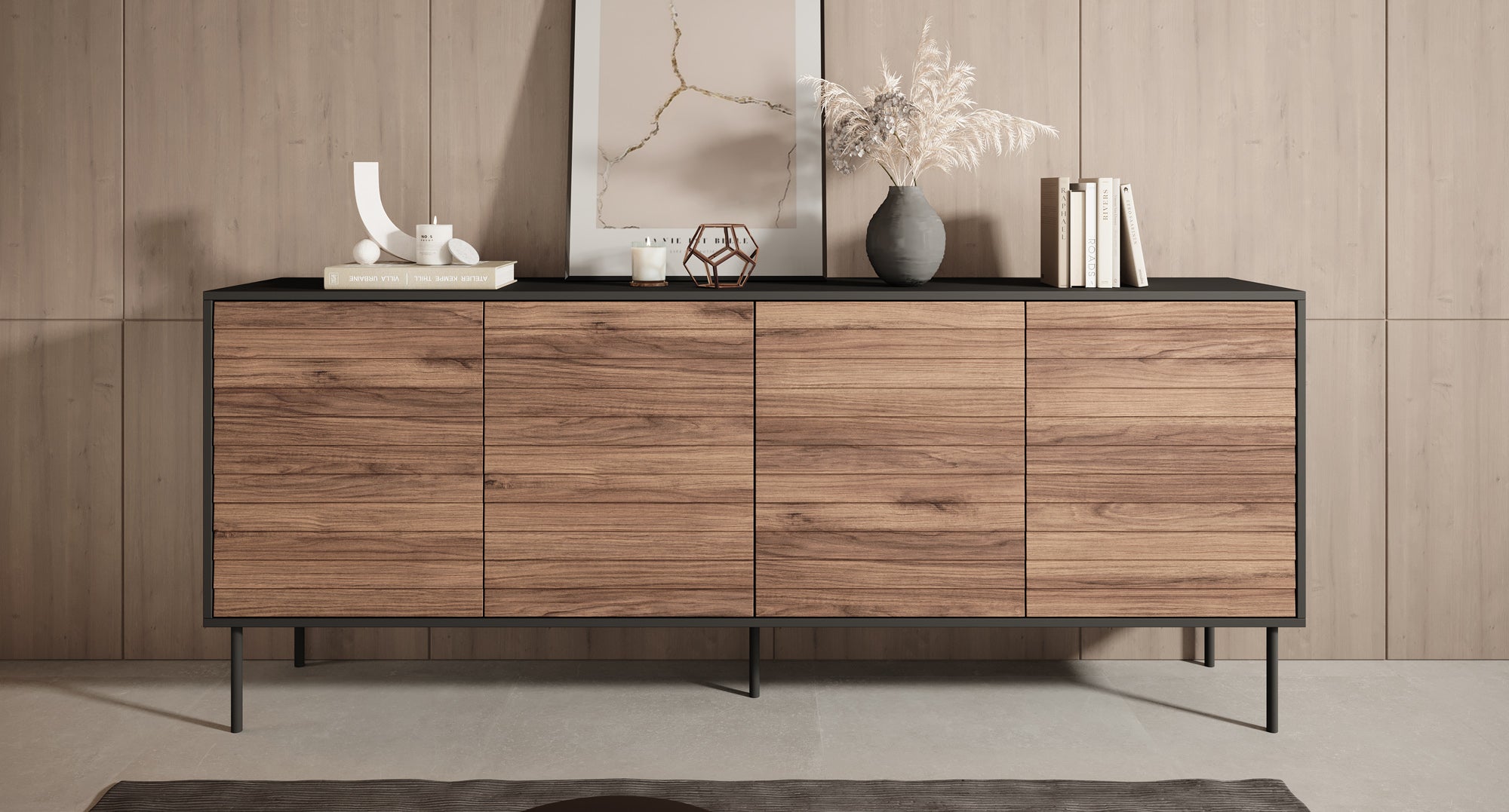 Cordoba - Dressoir - Eiken - 200x40x81 cm