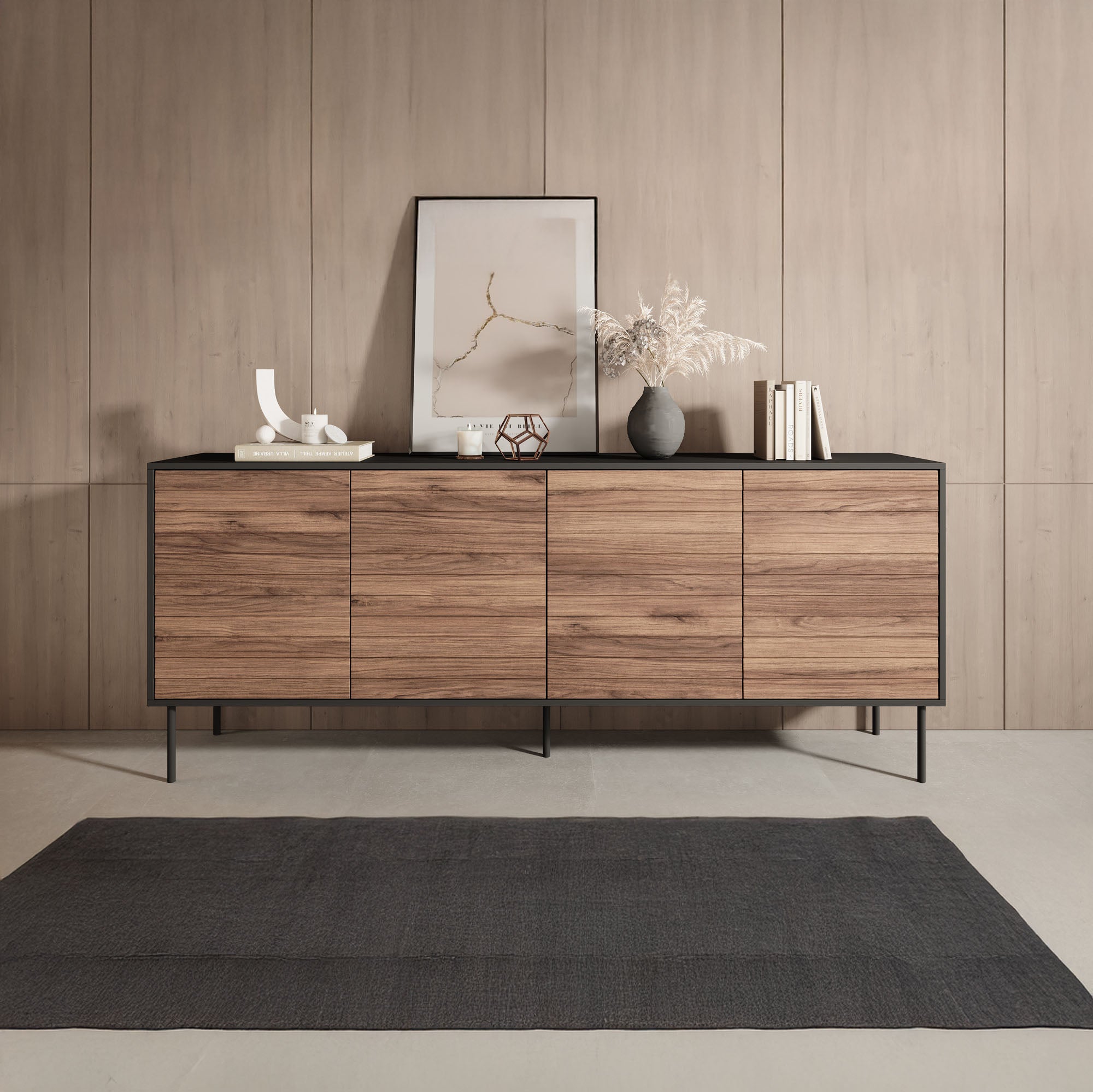 Cordoba - Dressoir - Eiken - 200x40x81 cm