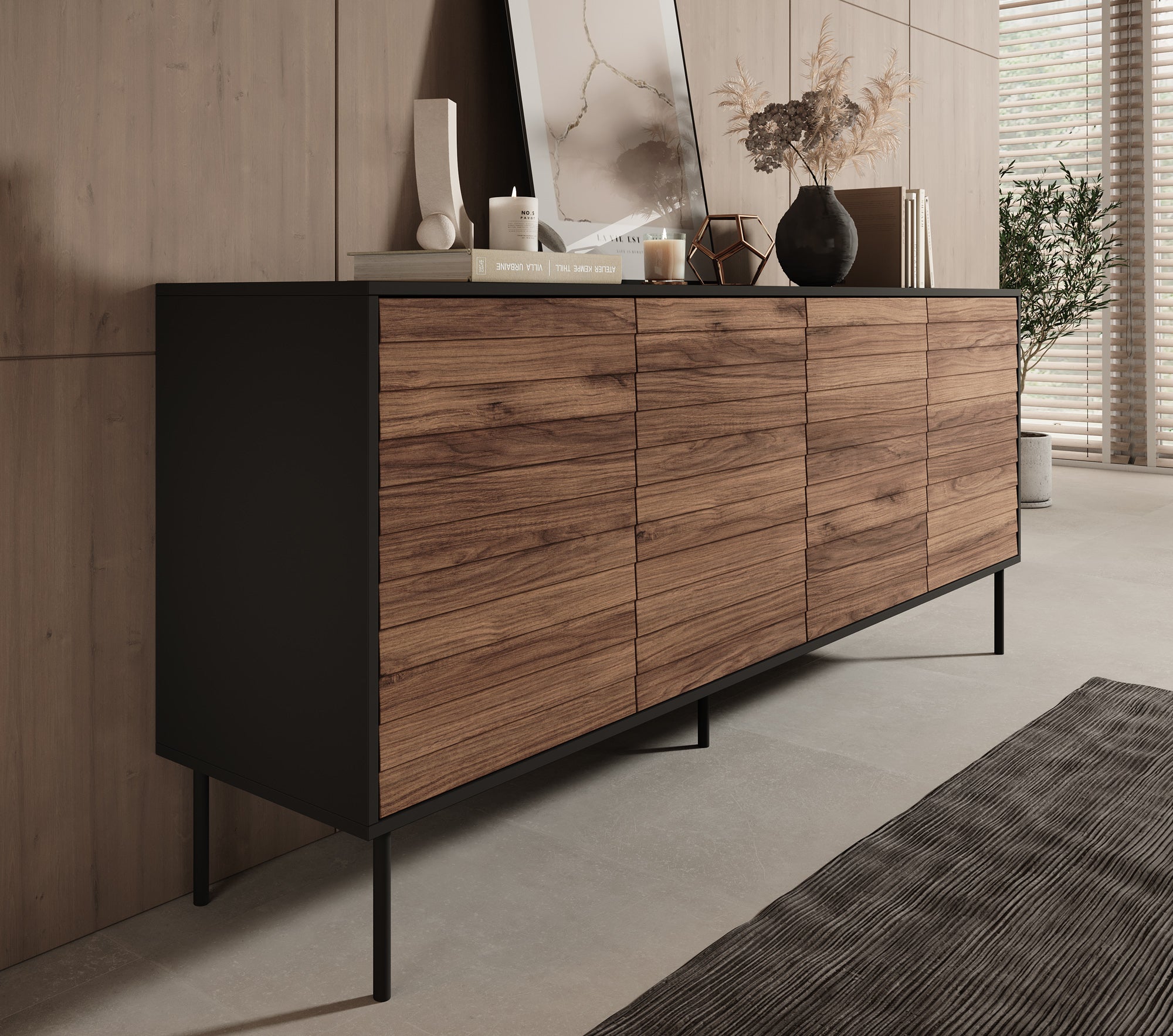 Cordoba - Dressoir - Eiken - 200x40x81 cm