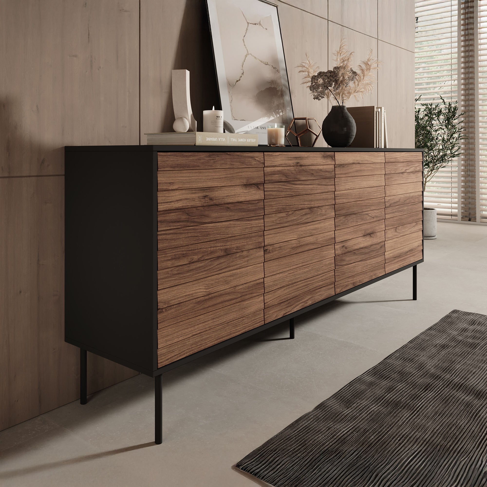 Cordoba - Dressoir - Eiken - 200x40x81 cm