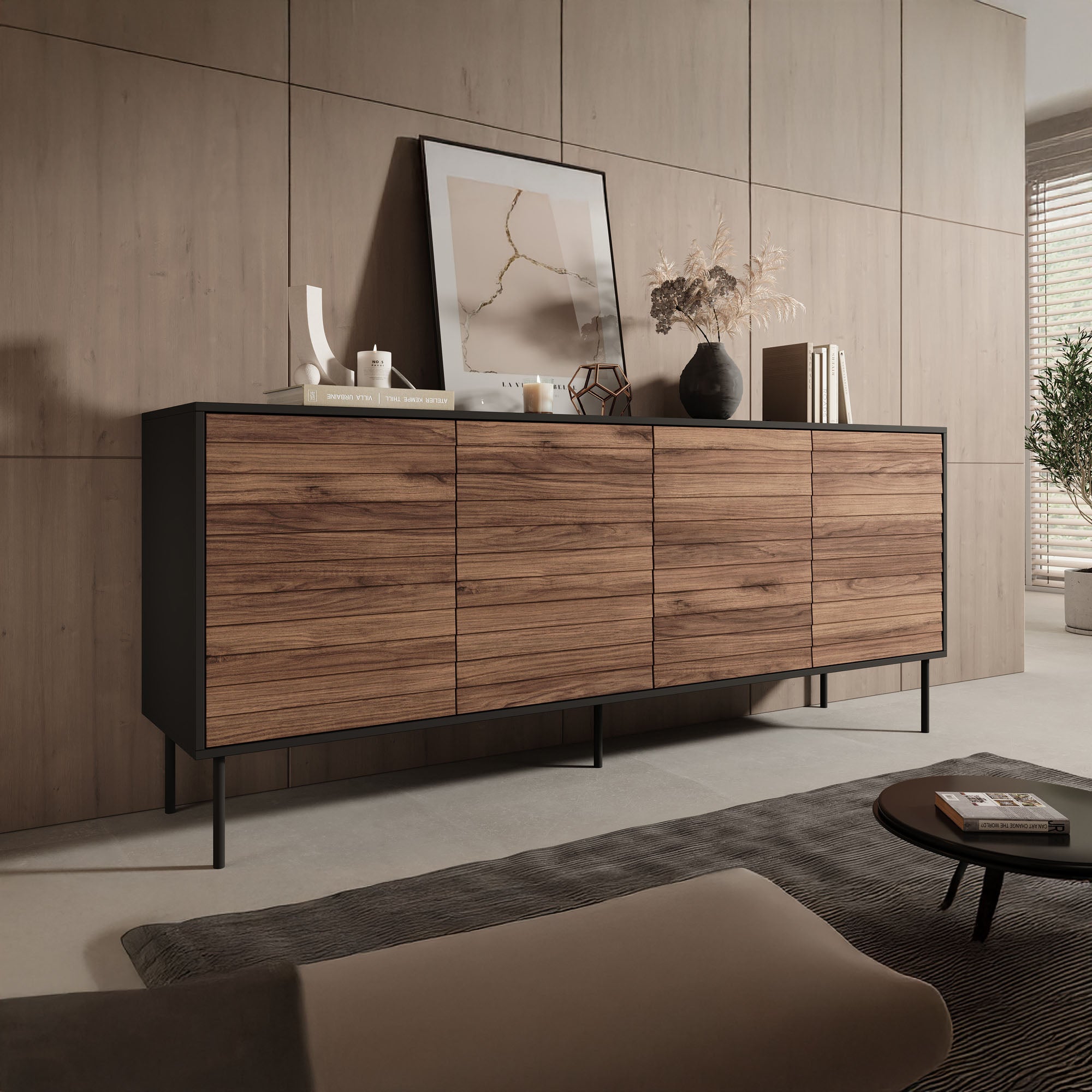 Cordoba - Dressoir - Eiken - 200x40x81 cm