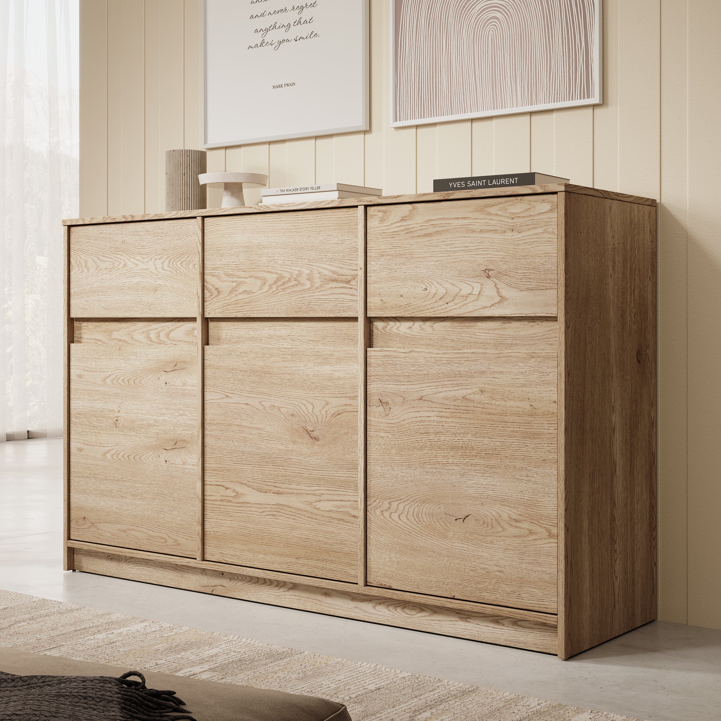 Cuarto 2 - Dressoir - Eiken - 138x40x87 cm