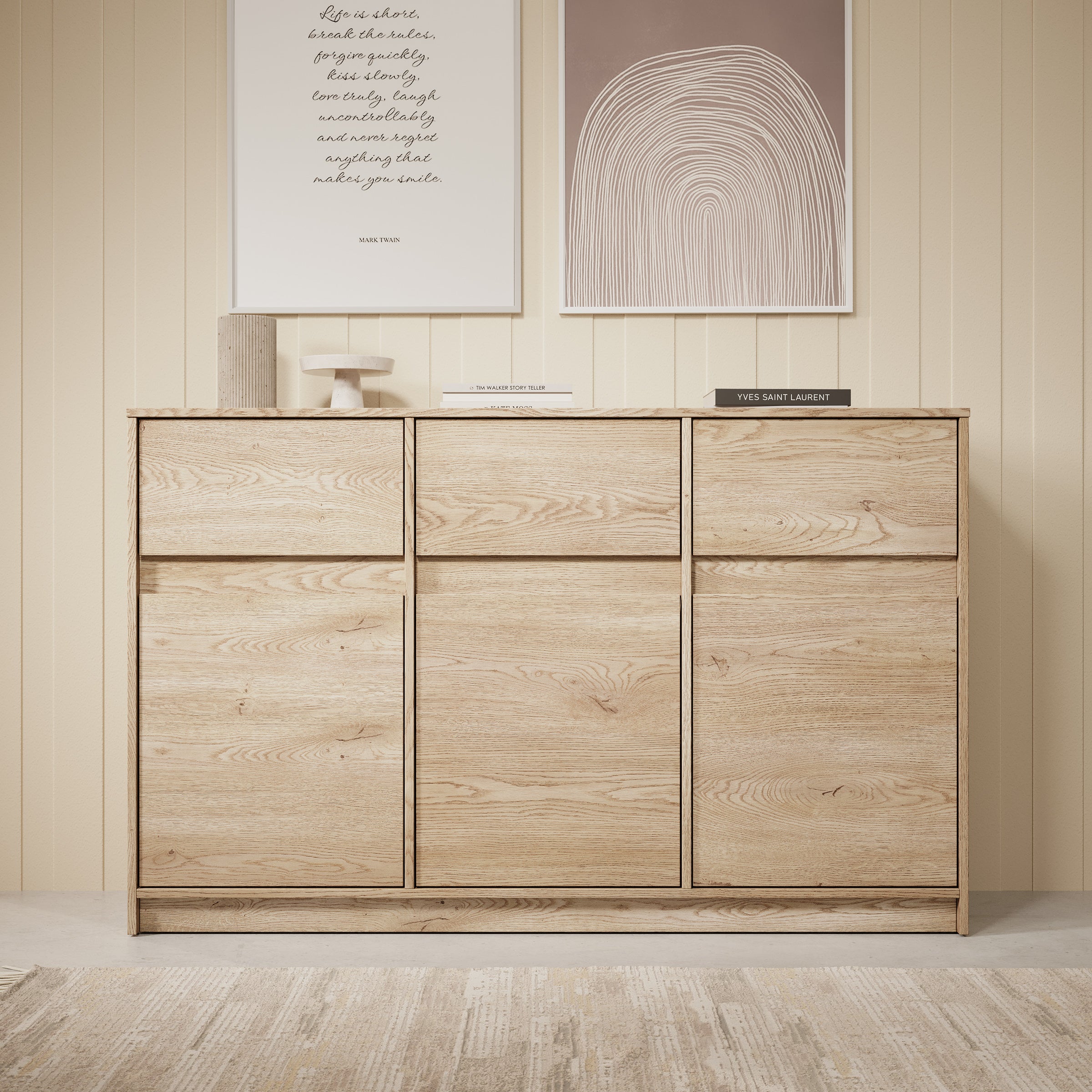 Cuarto 2 - Dressoir - Eiken - 138x40x87 cm