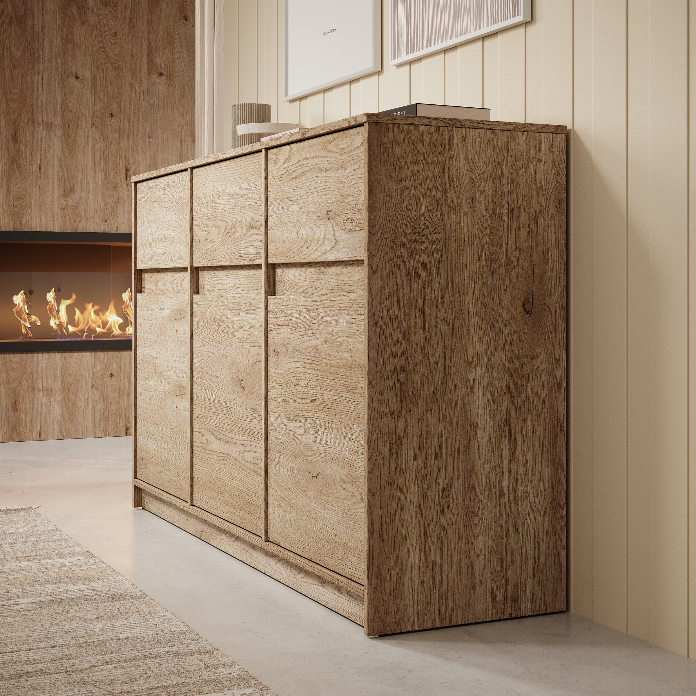 Cuarto 2 - Dressoir - Eiken - 138x40x87 cm