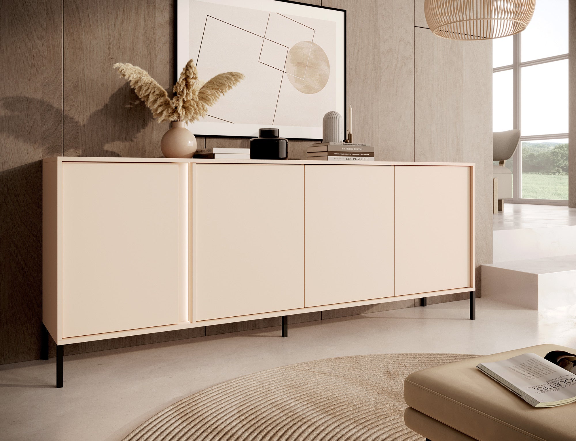 Desert - Dressoir - Beige - 203x40x81 cm