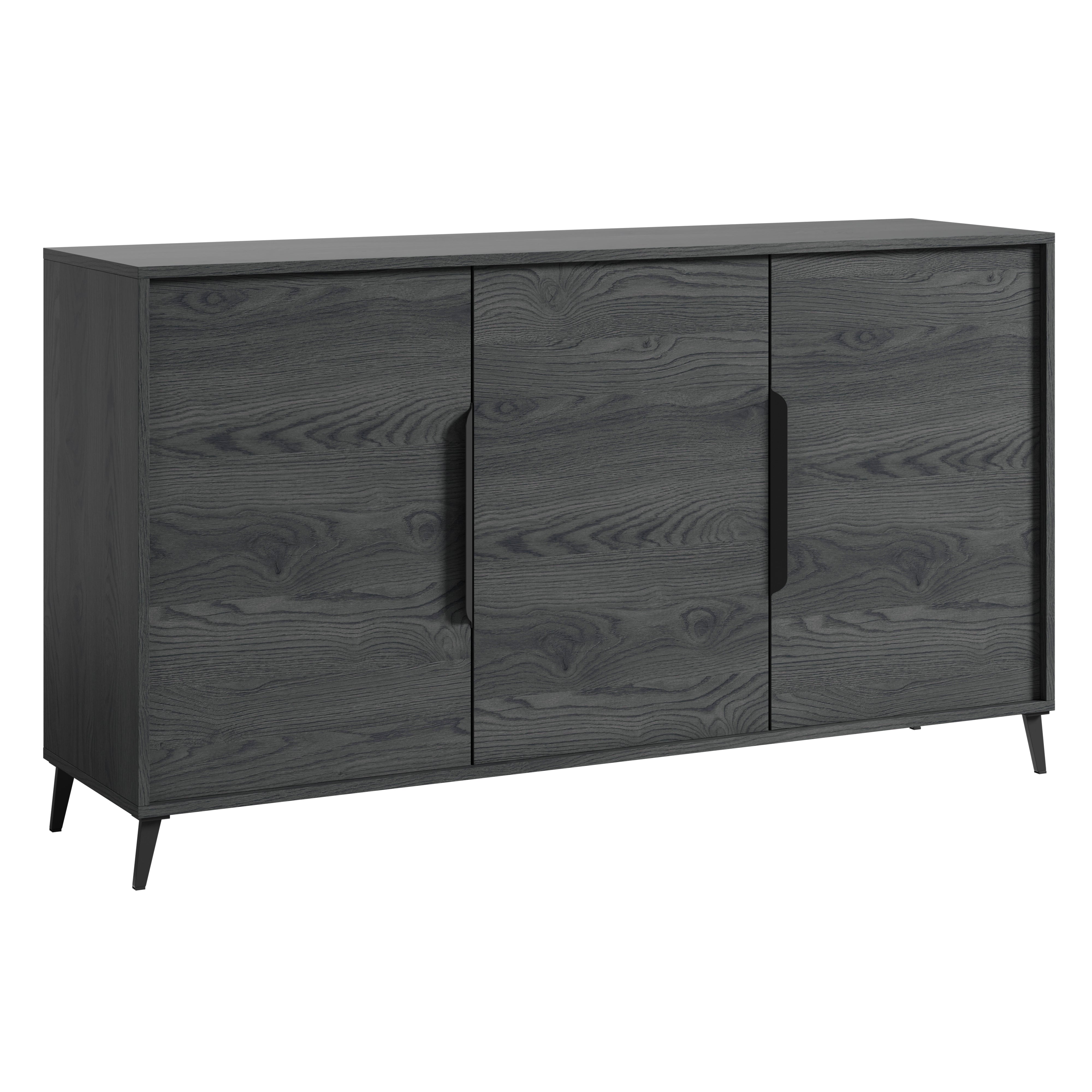 Elora - Dressoir - Grijs eiken - 150x40x84 cm