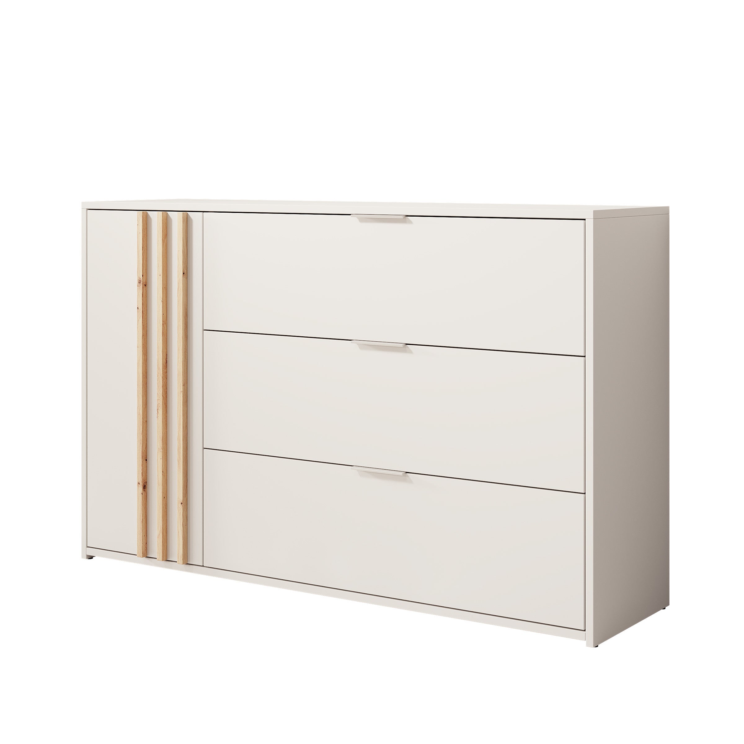 Franklin - Dressoir - Wit - 125x35x80 cm