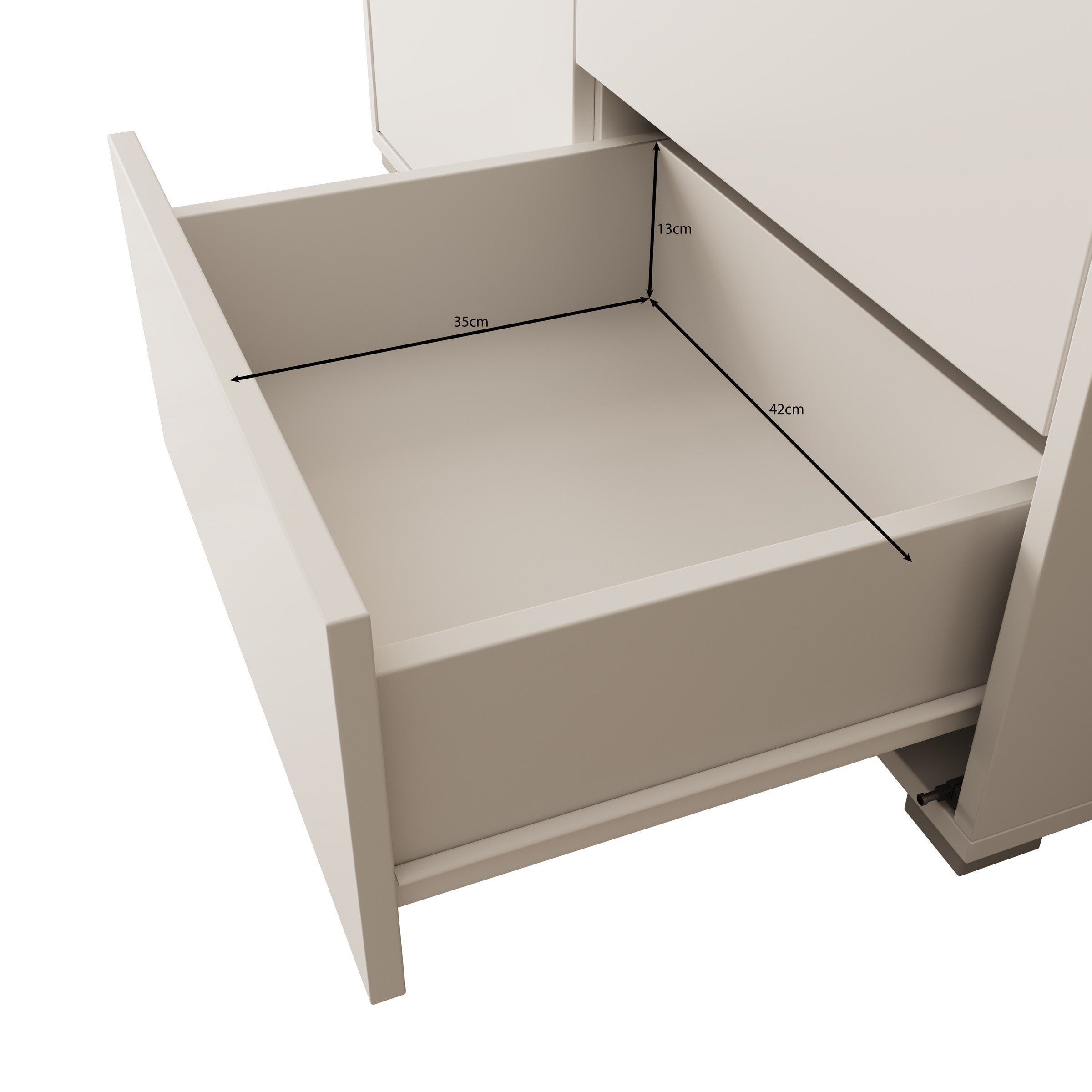 Gideon - Dressoir - Wit - 100x41x93 cm