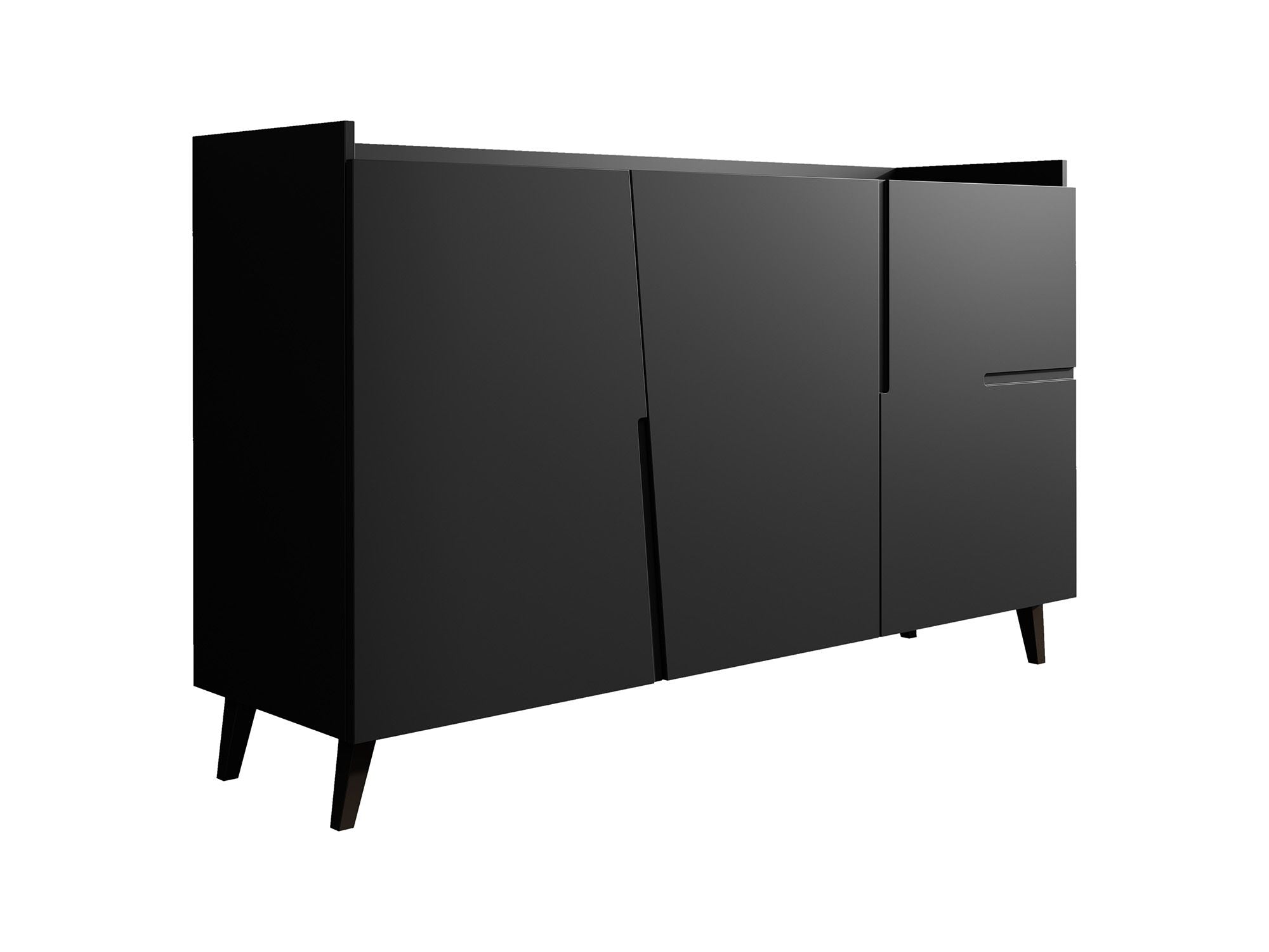 Glory - Dressoir - Zwart - 150x42x90 cm