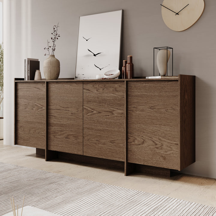 Jaxon - Dressoir - Donker eiken - 200x38x90 cm