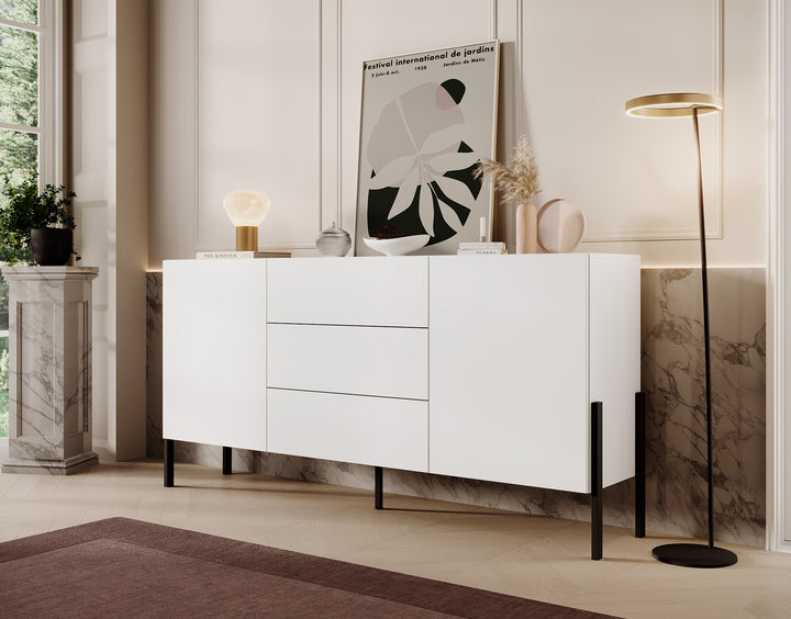 Jordy - Dressoir - Wit - 184x40x90 cm