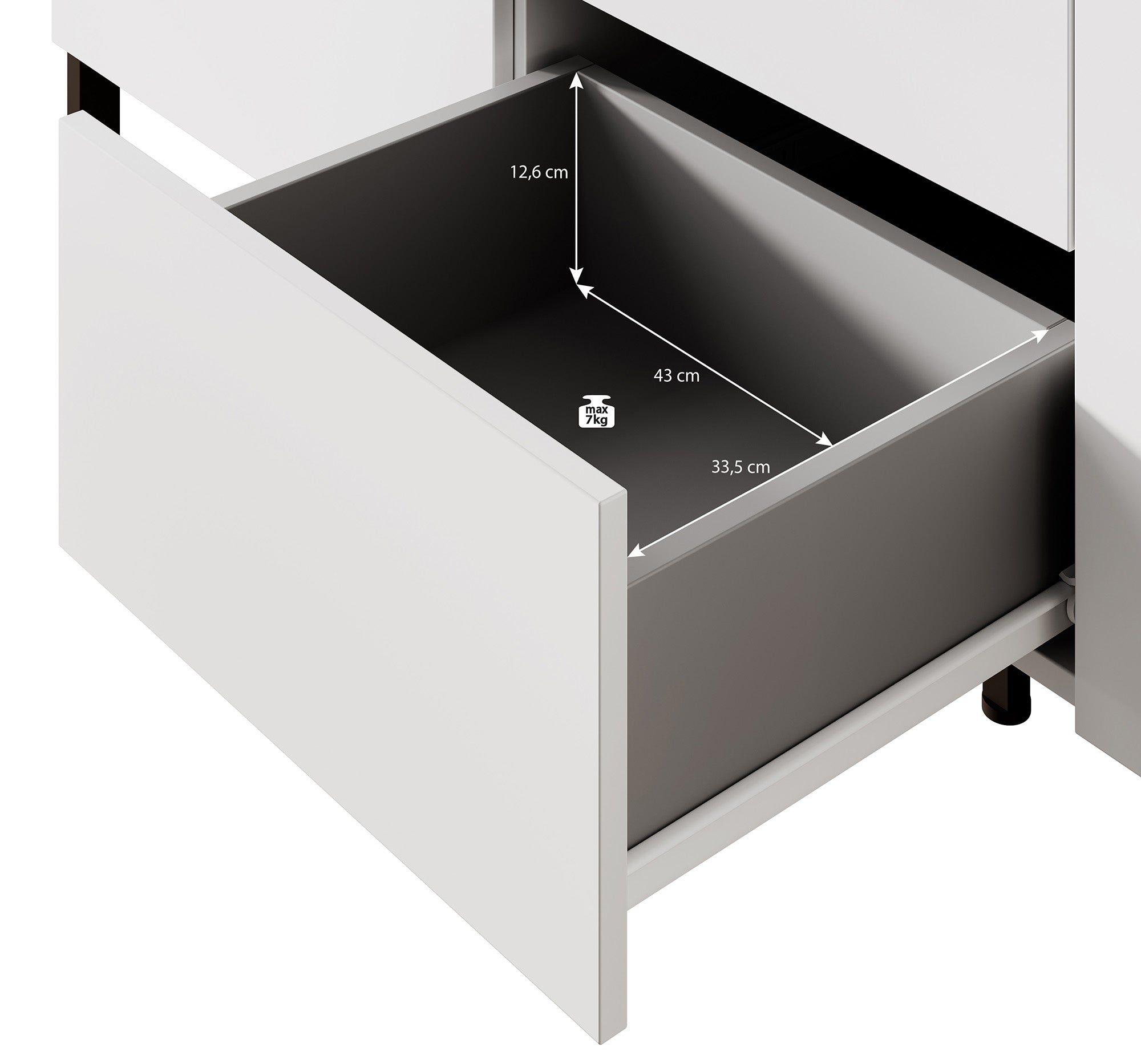 Jordy - Dressoir - Beige - 154x40x90 cm