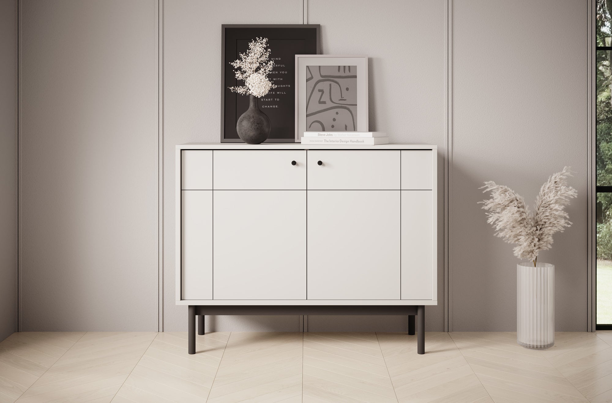 Jules - Dressoir - Beige - 104x39x84 cm