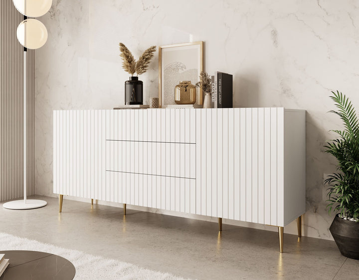 King - Dressoir - Wit - 180x45x80 cm