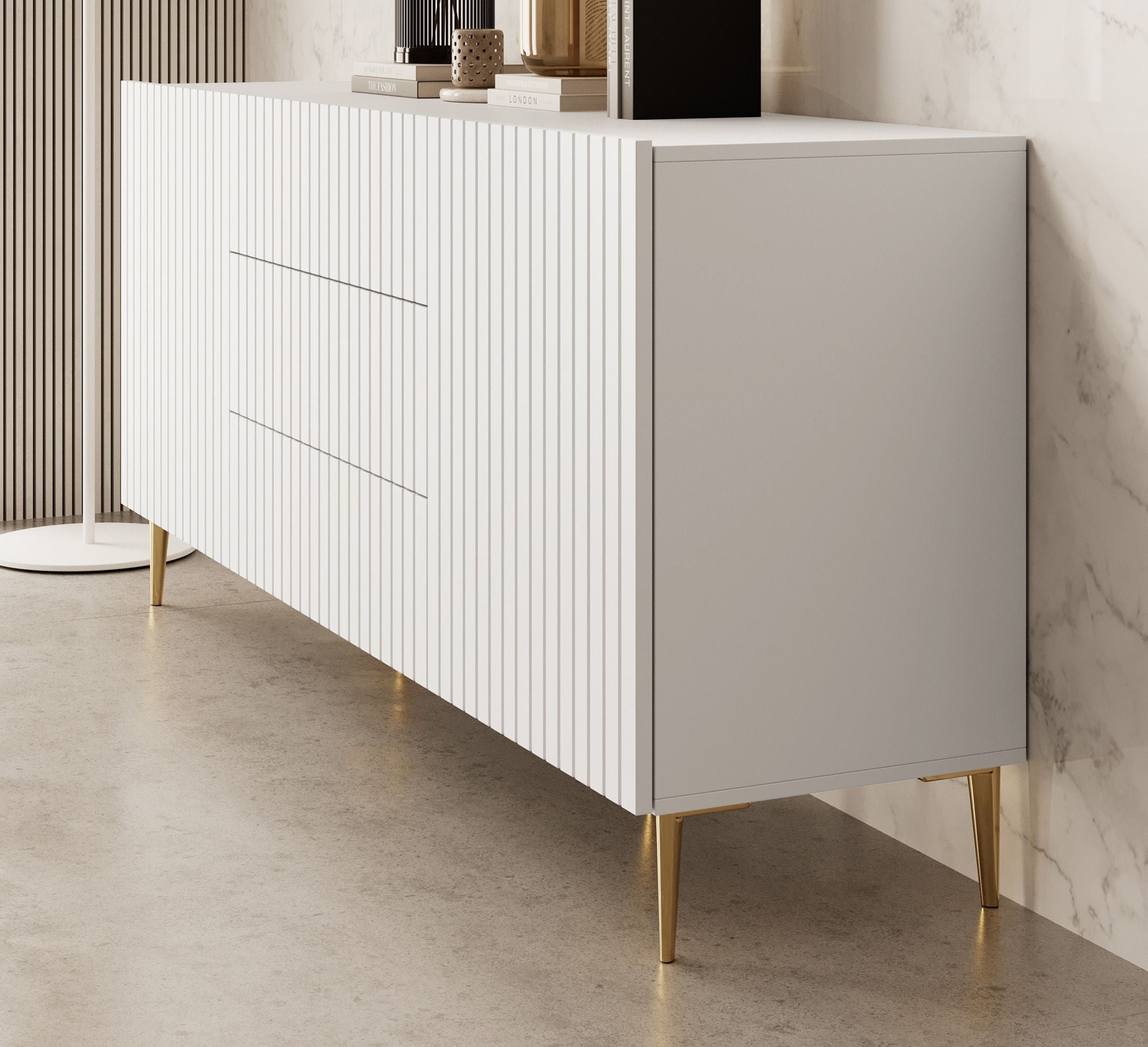 King - Dressoir - Wit - 180x45x80 cm