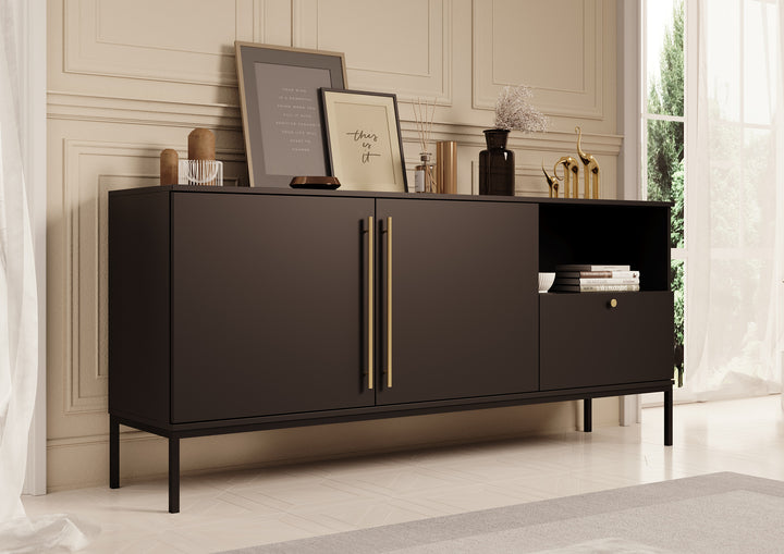 Lagos  - Dressoir - Zwart - 180x40x80 cm