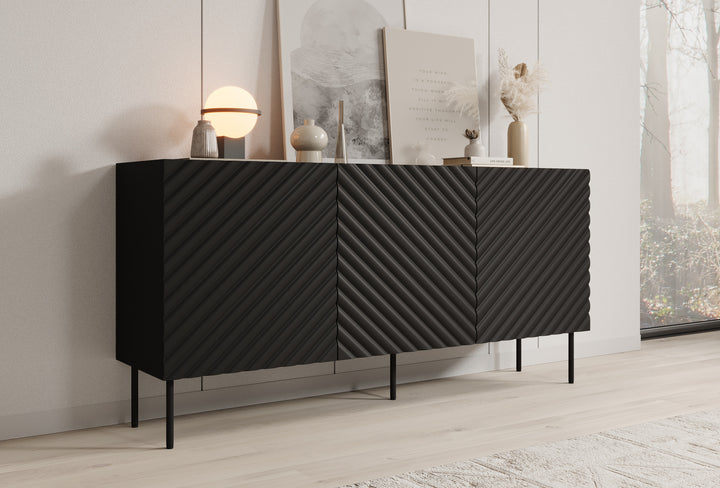 Laguna - Dressoir - Zwart - 165x40x80 cm