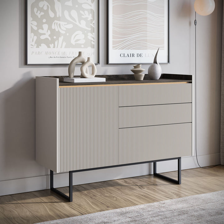 Linq - Dressoir - Beige - 118x40x86 cm