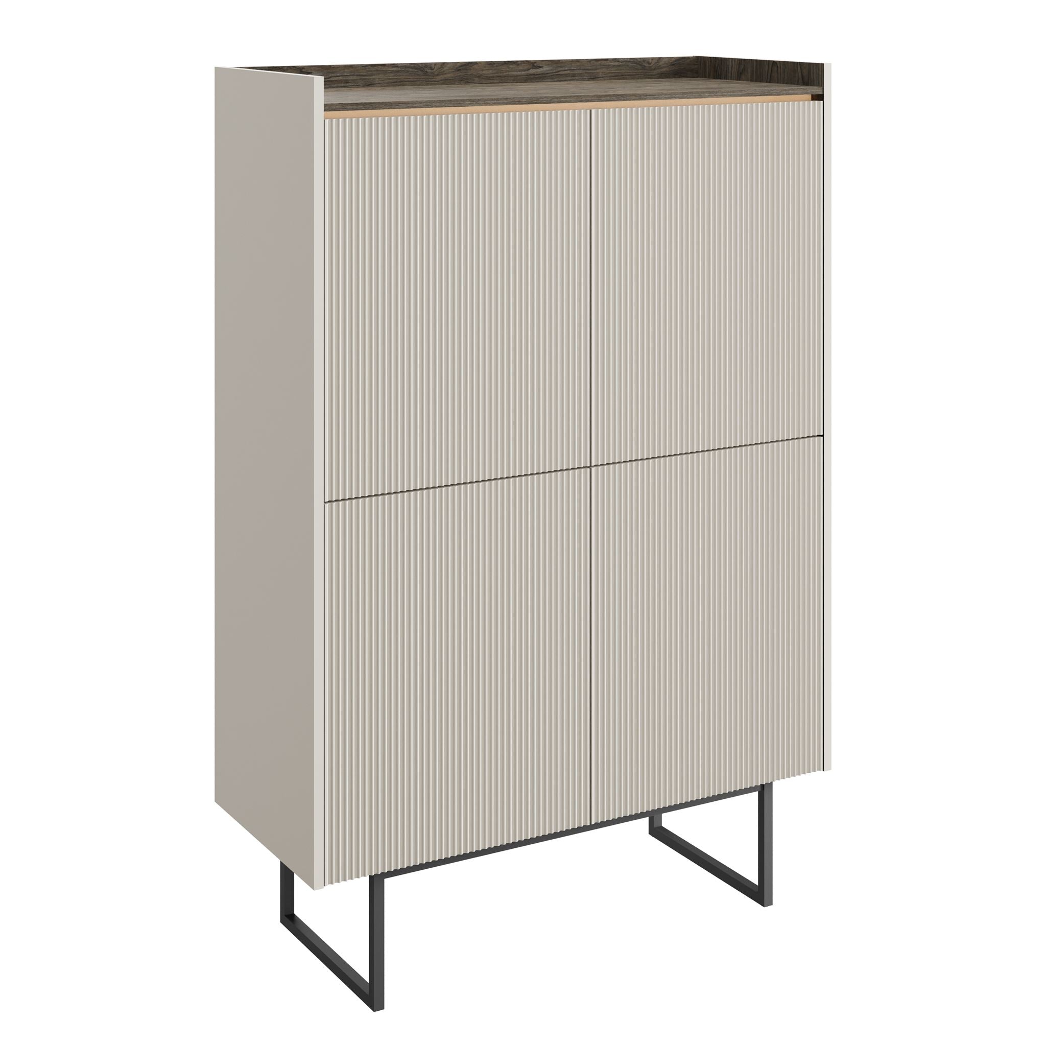 Linq - Dressoir - Beige - 98x40x144 cm