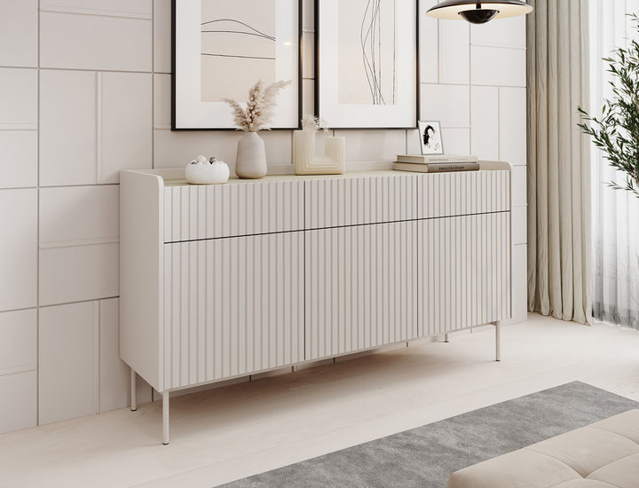 Livako - Dressoir - Beige - 153x38x82 cm