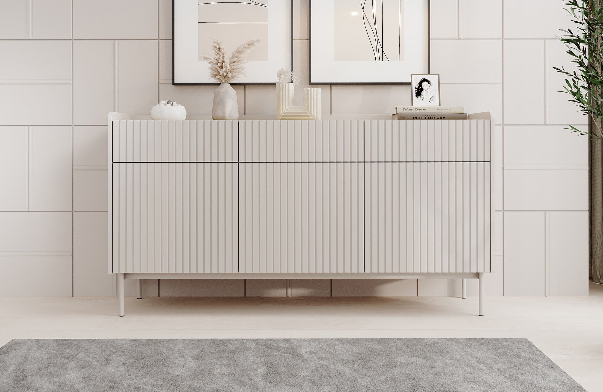 Livako - Dressoir - Beige - 153x38x82 cm