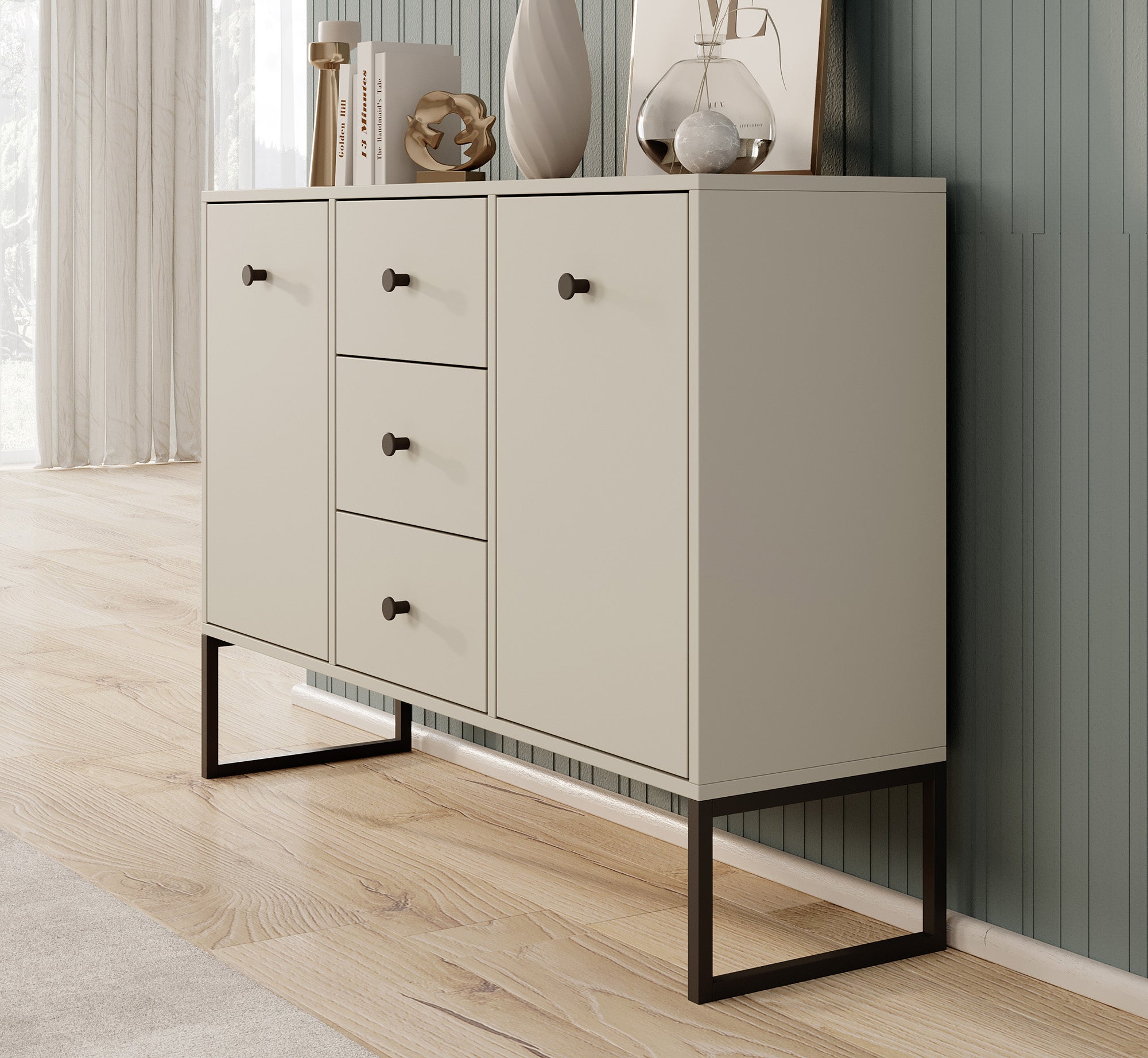 Lyndall 2 - Dressoir - Beige - 115x33x82 cm